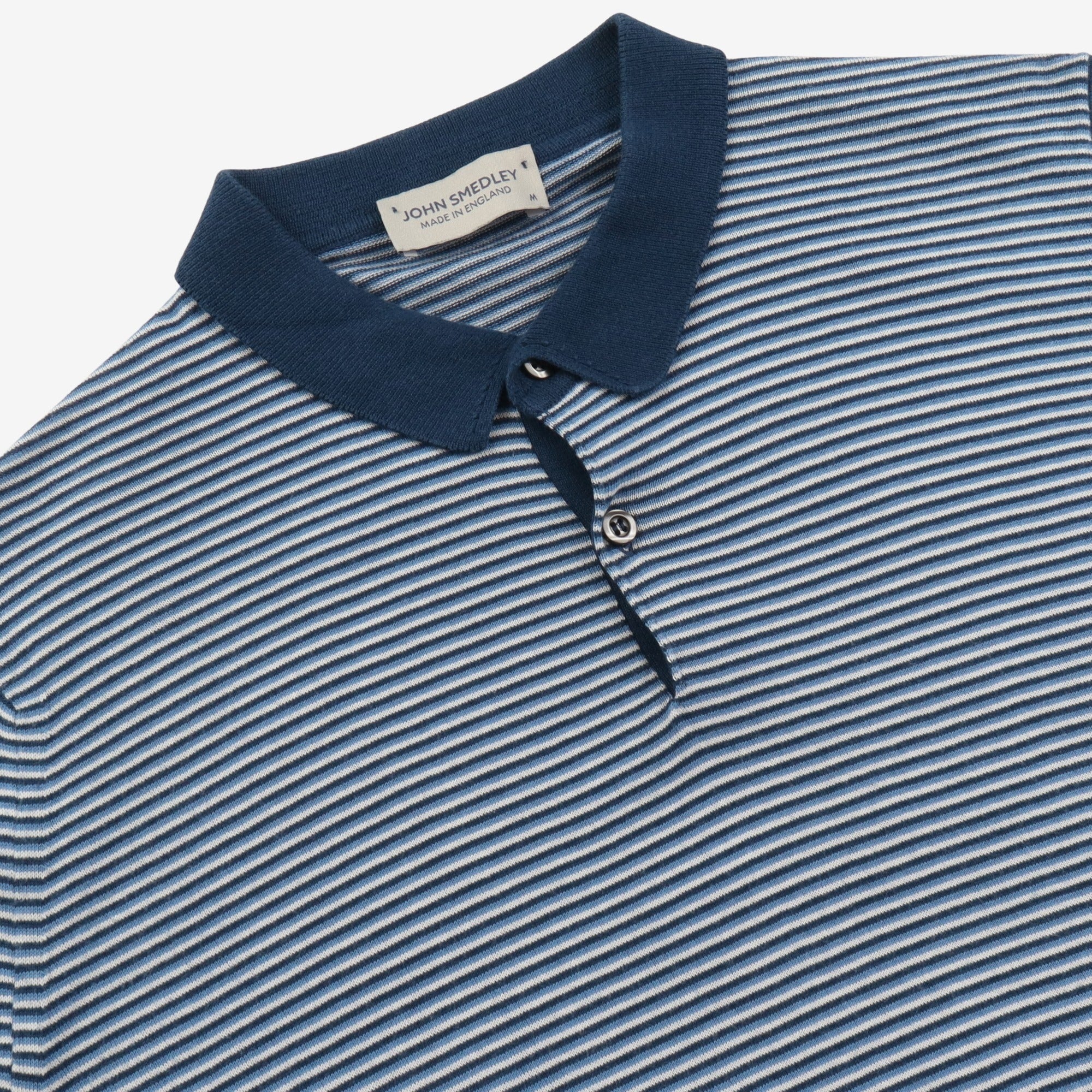 Striped Cotton Knit Polo