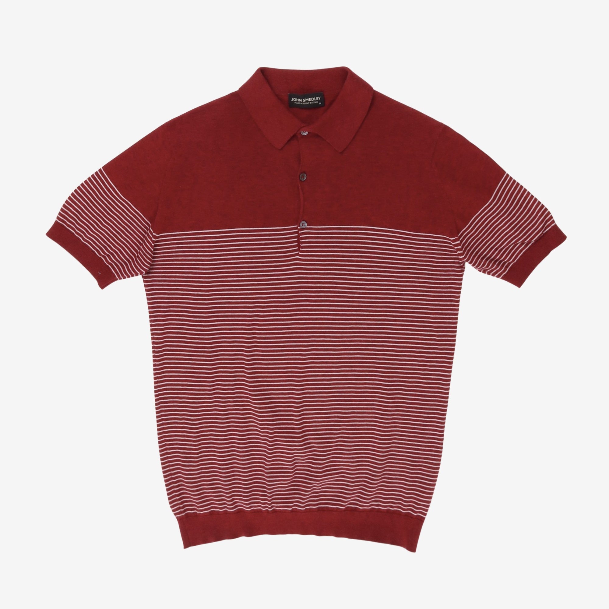 Striped Cotton Knit Polo
