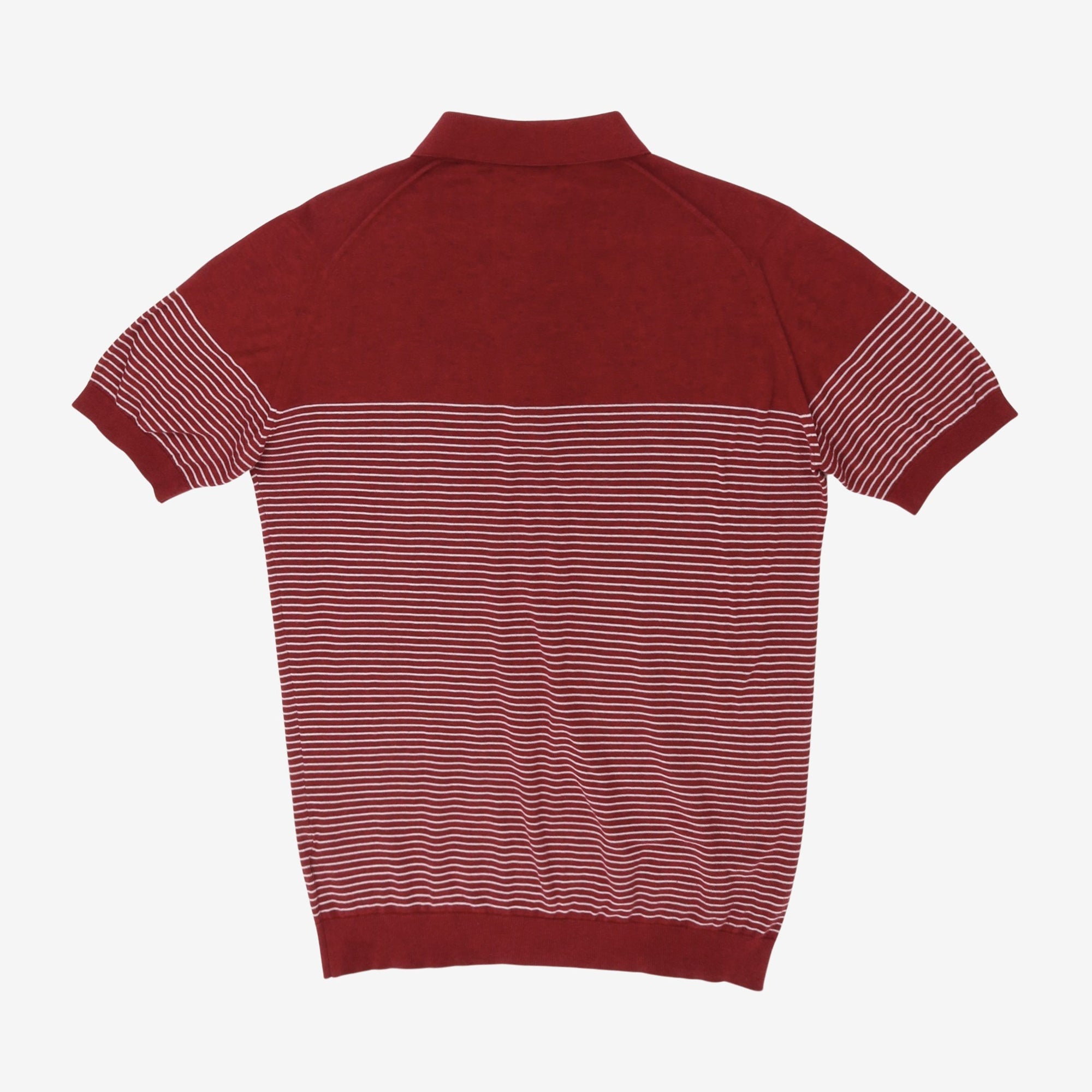 Striped Cotton Knit Polo