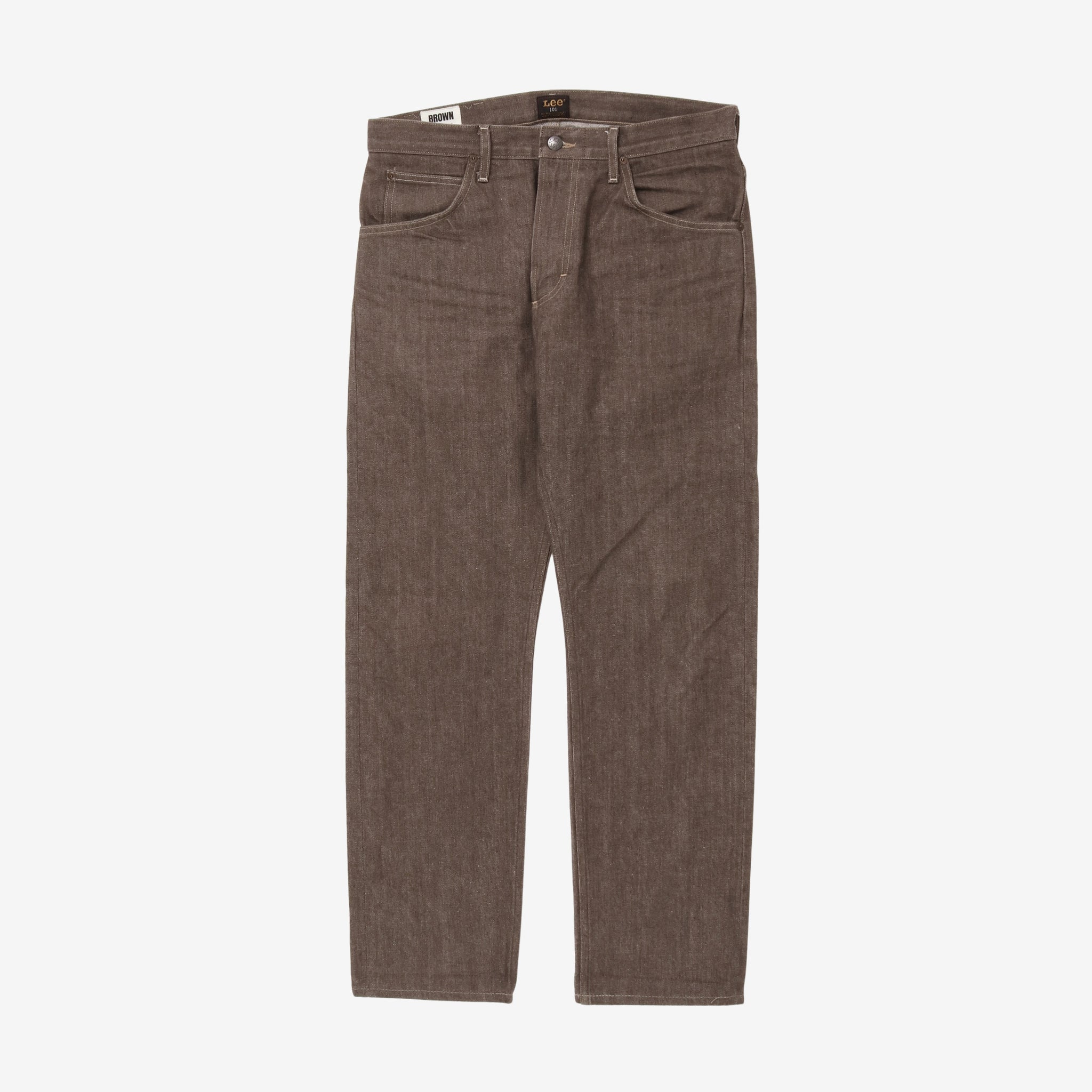 101 Brown Yarn Selvedge Denim (32W X 29.5L)