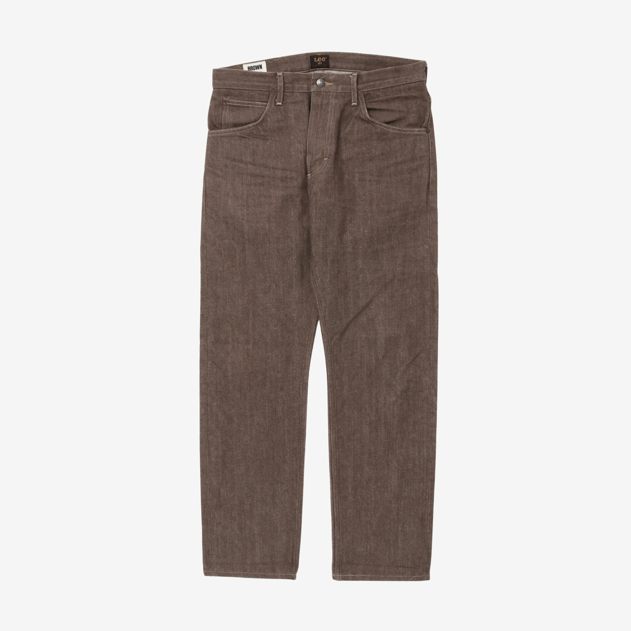 101 Brown Yarn Selvedge Denim (32W X 29.5L)