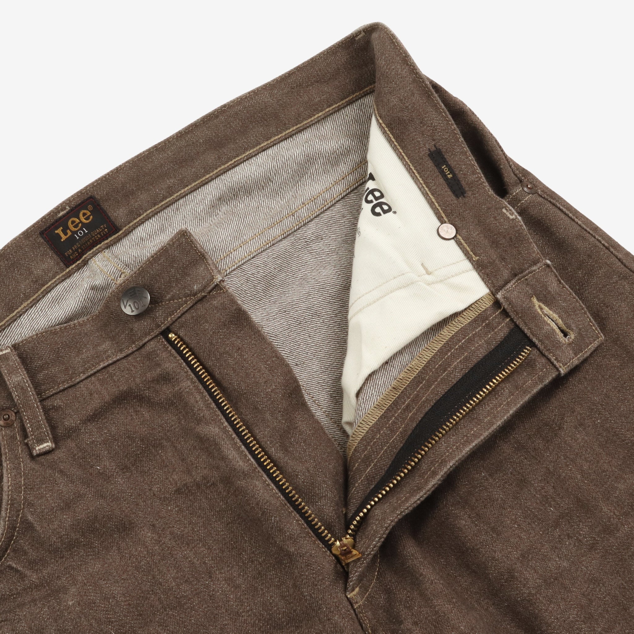 101 Brown Yarn Selvedge Denim (32W X 29.5L)