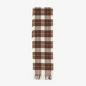 Moon Lambswool Check Scarf