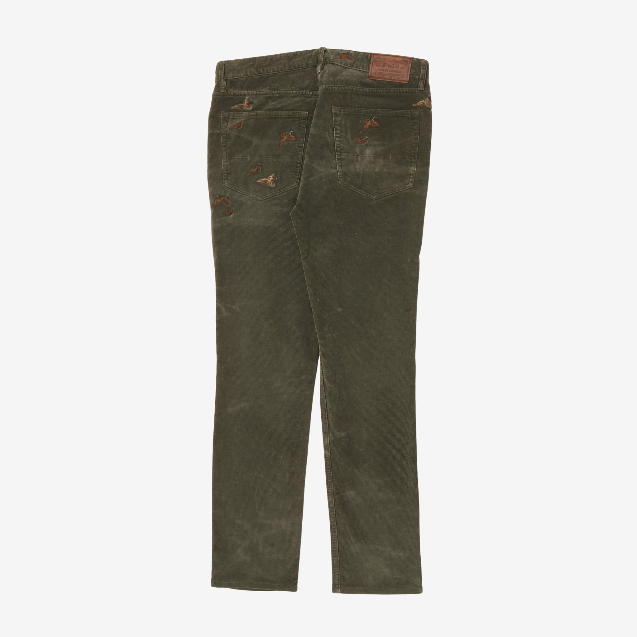Hunting Embroidered Corduroy Trousers (34W X 30L)