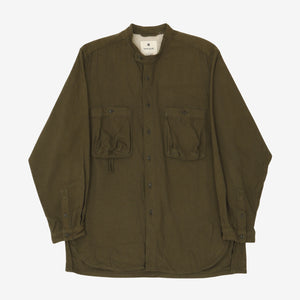 Collarless Utility Shirt