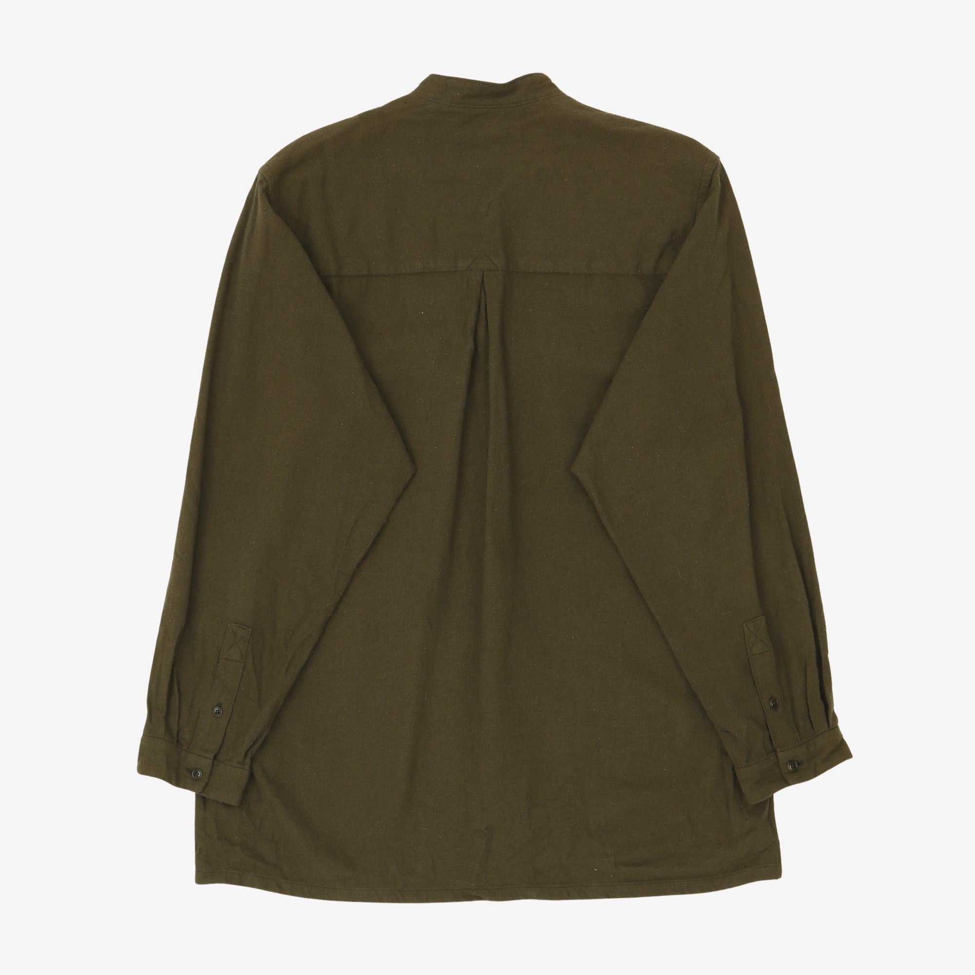 Collarless Utility Shirt