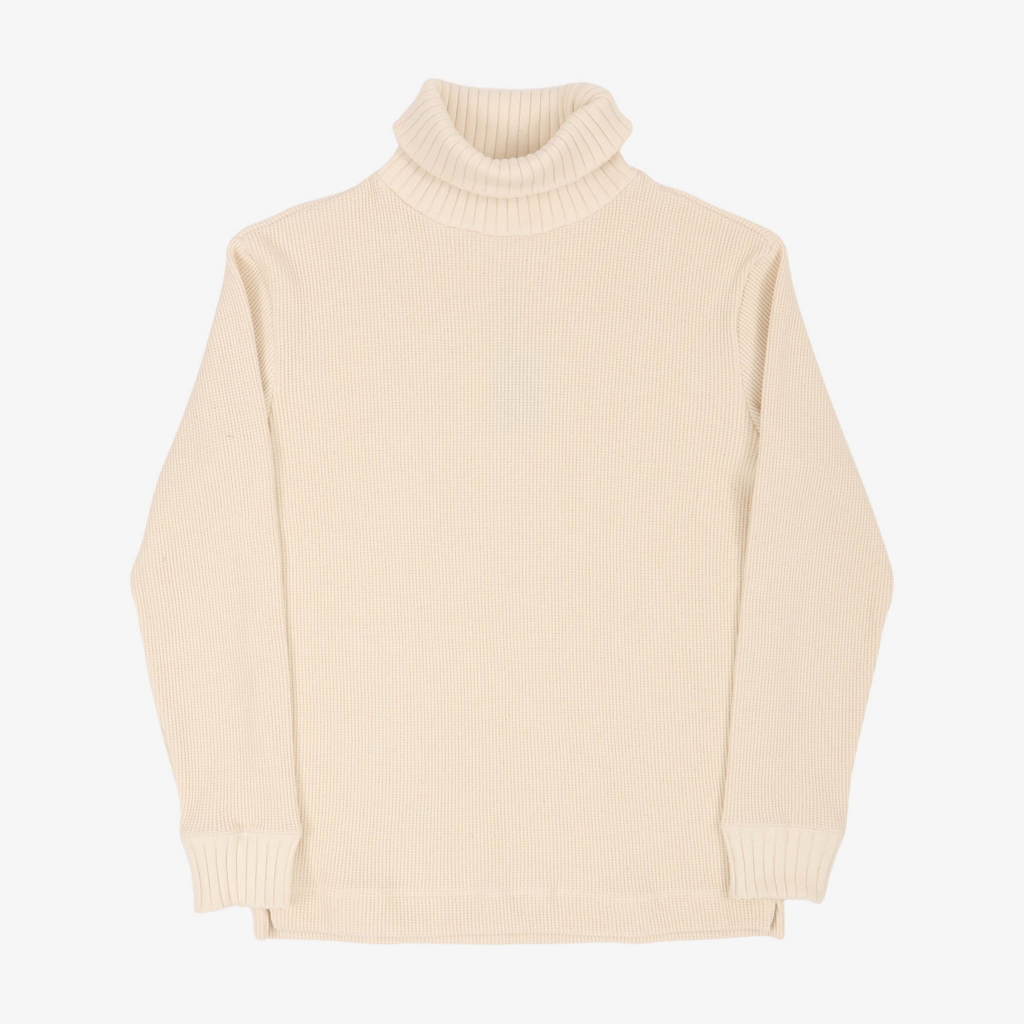 Heavyweight Waffle Turtleneck Sweater