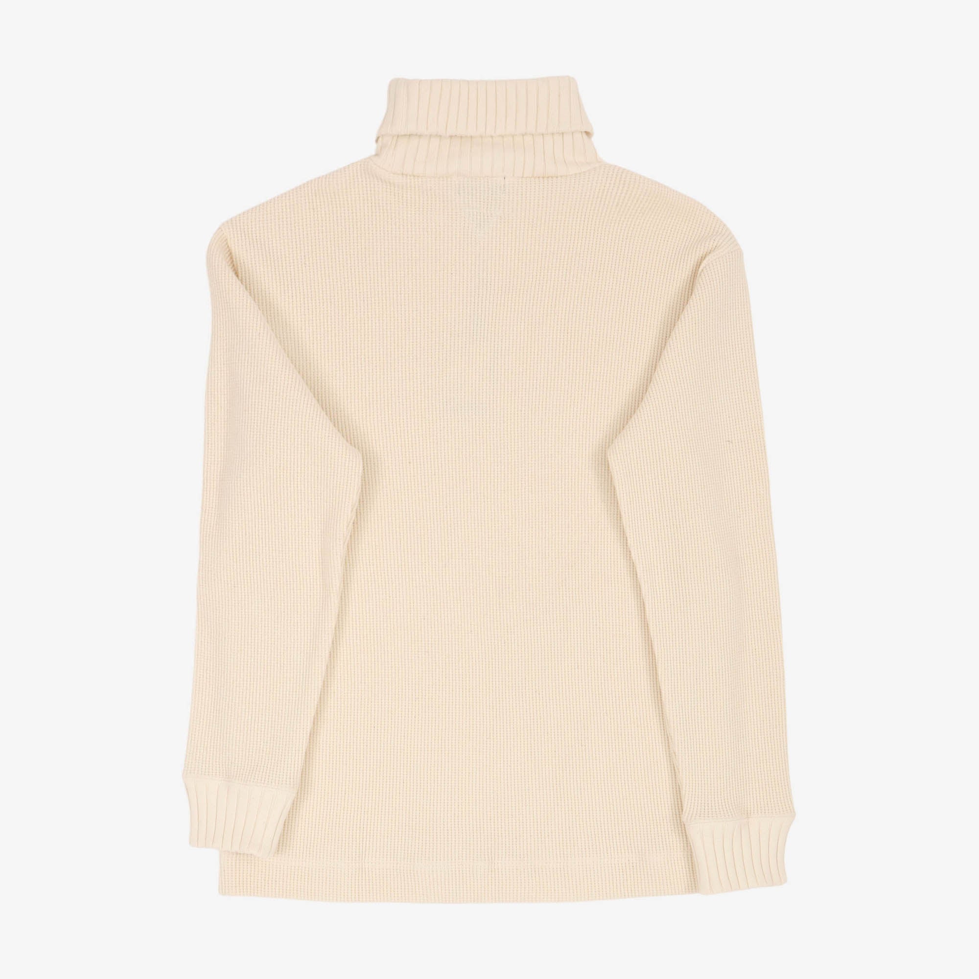 Heavyweight Waffle Turtleneck Sweater