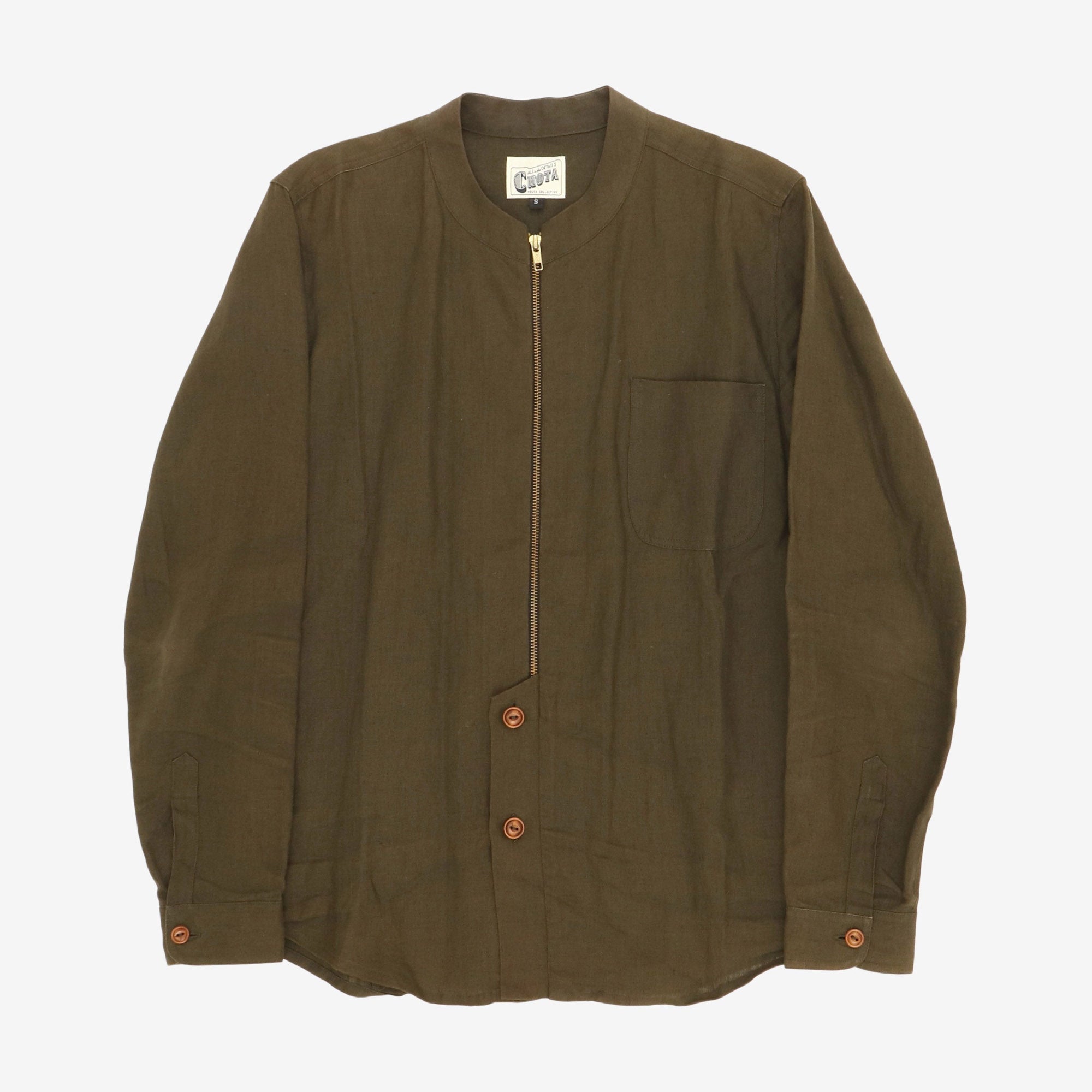 Linen Zip Blouson