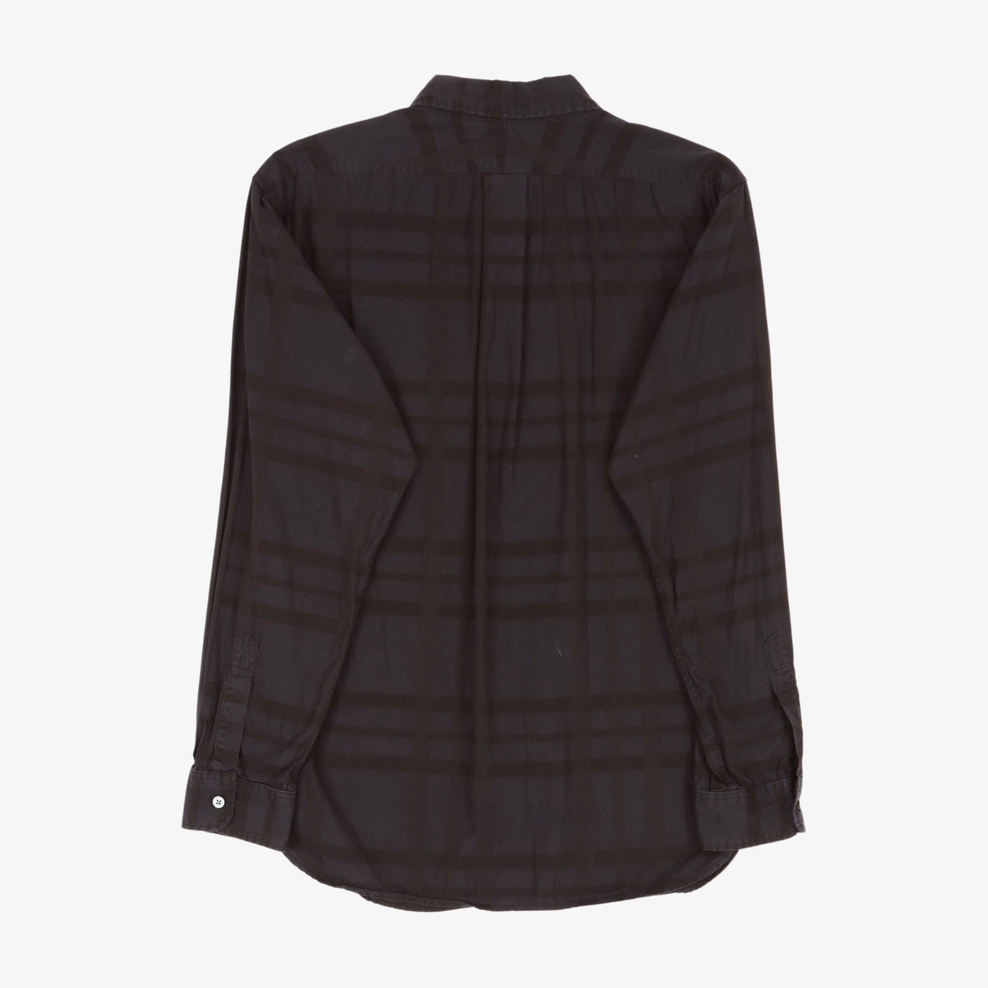 Round Collar Plaid Shirt