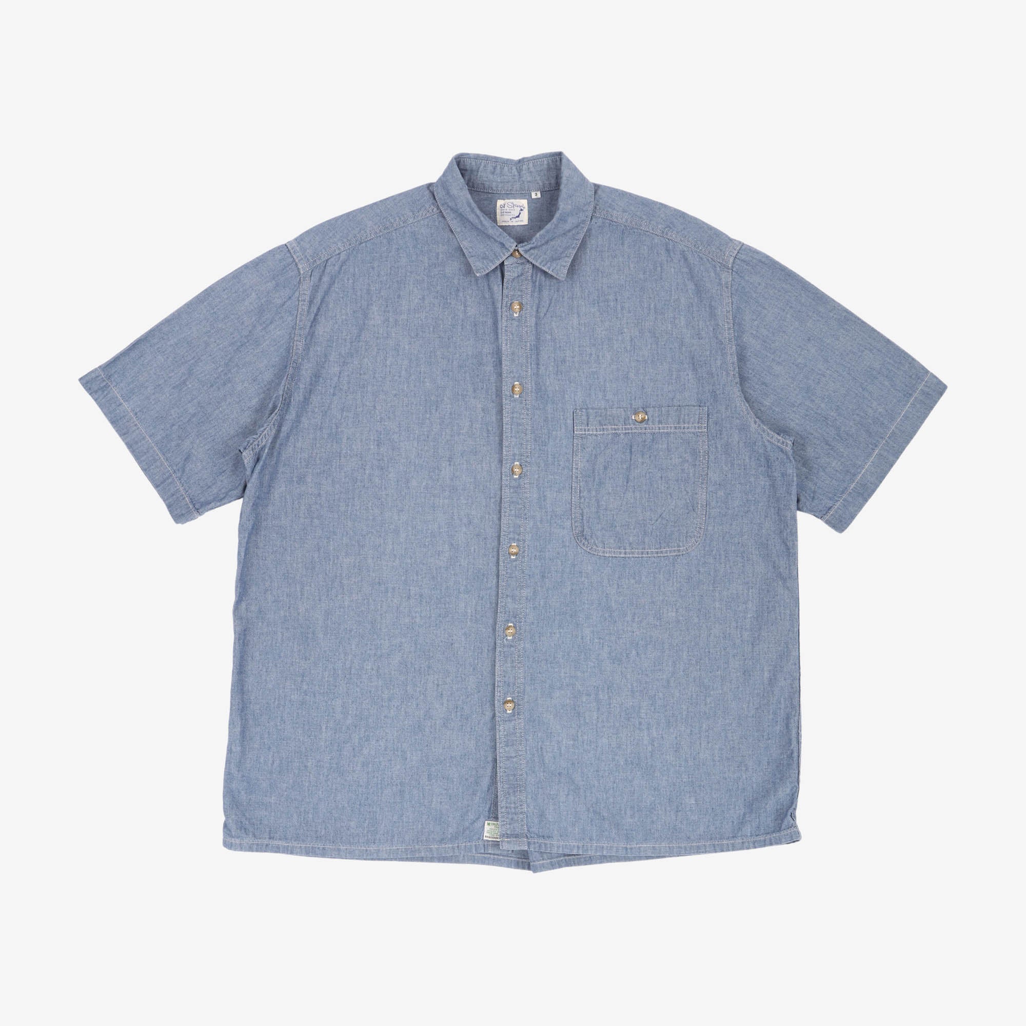 Loose Fit SS Chambray Shirt