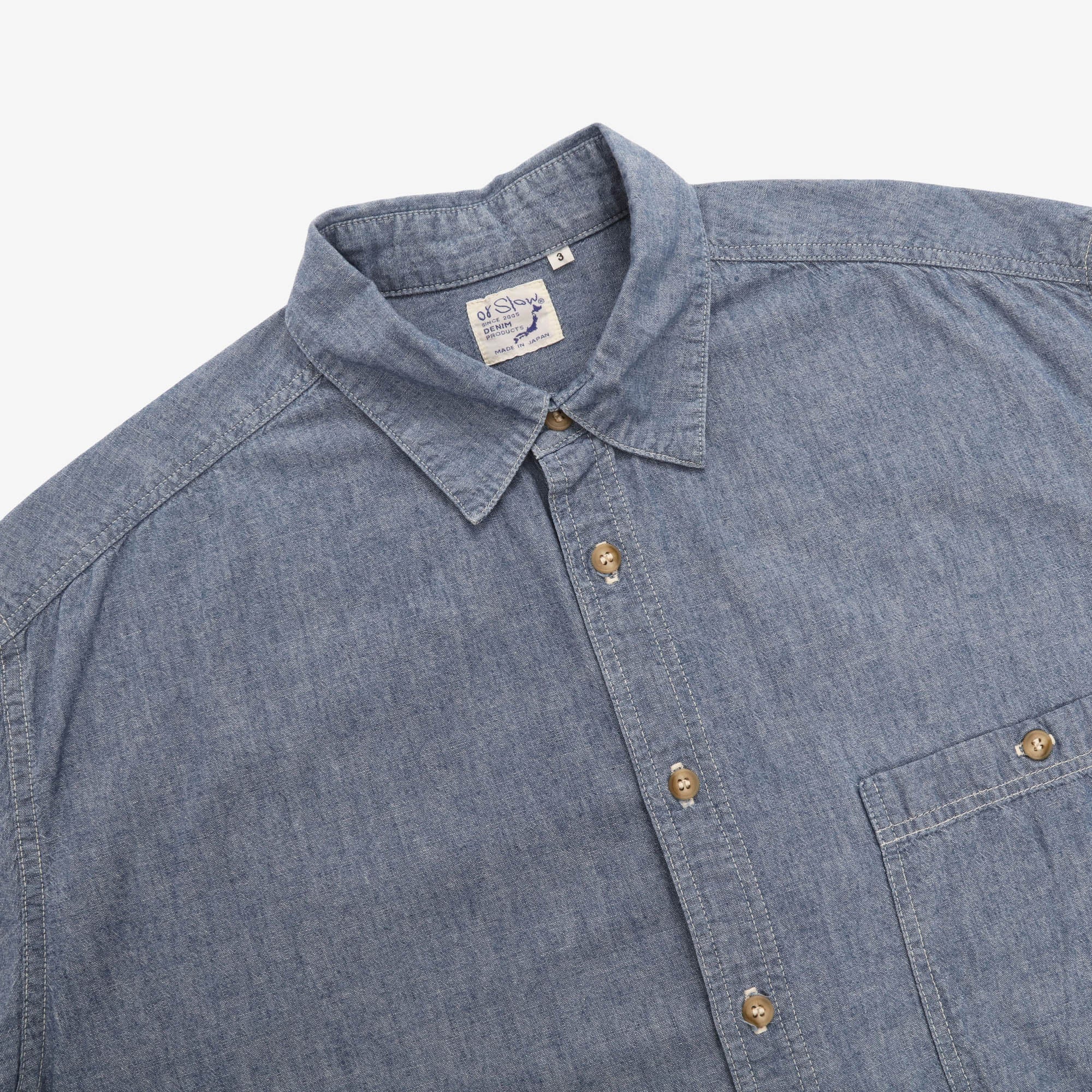 Loose Fit SS Chambray Shirt