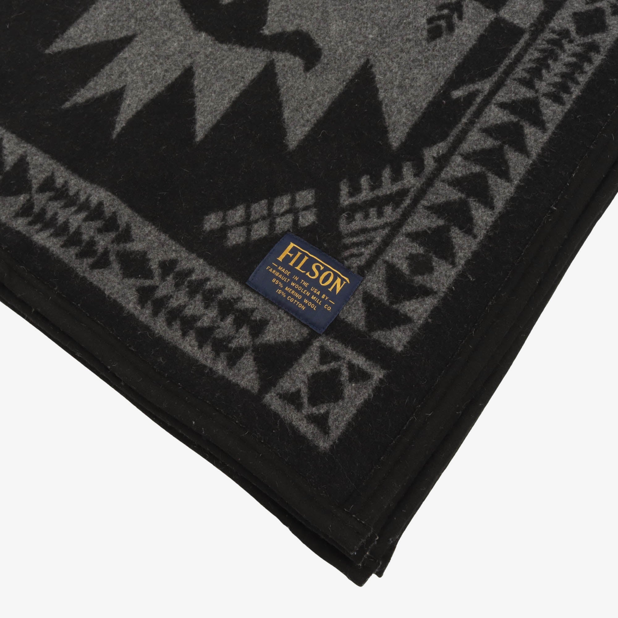 Running Wolf Wool Throw Blanket