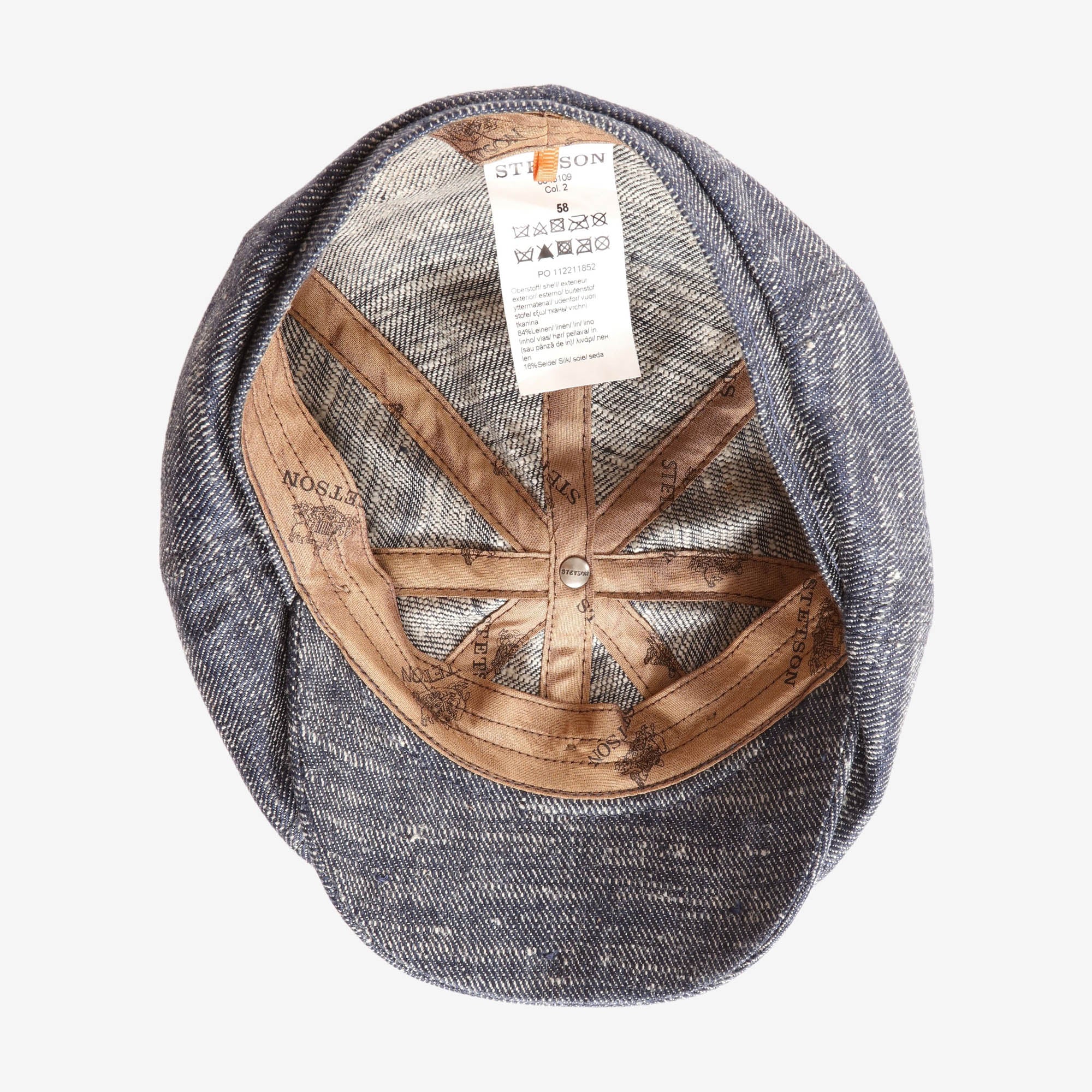 Linen-Silk Newsboy Cap