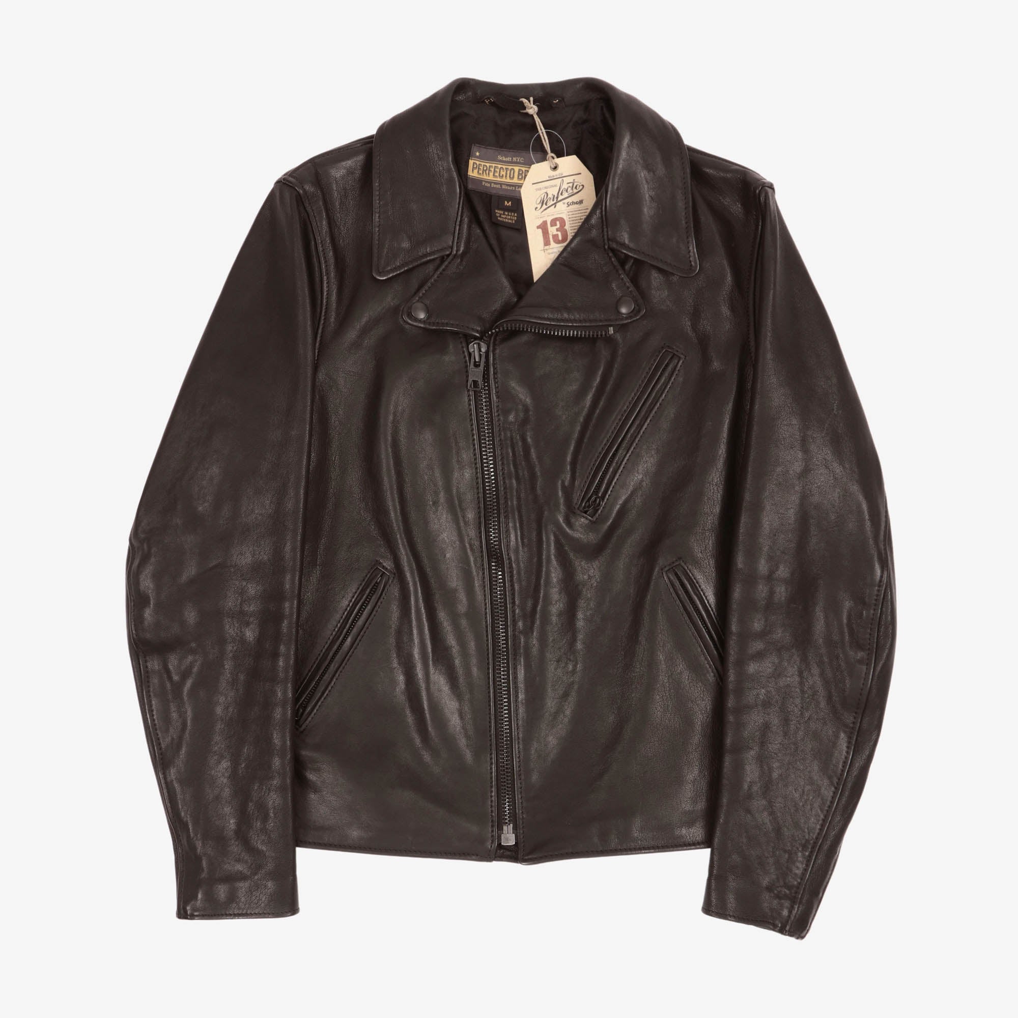 P213 Raven Lambskin Perfecto Jacket