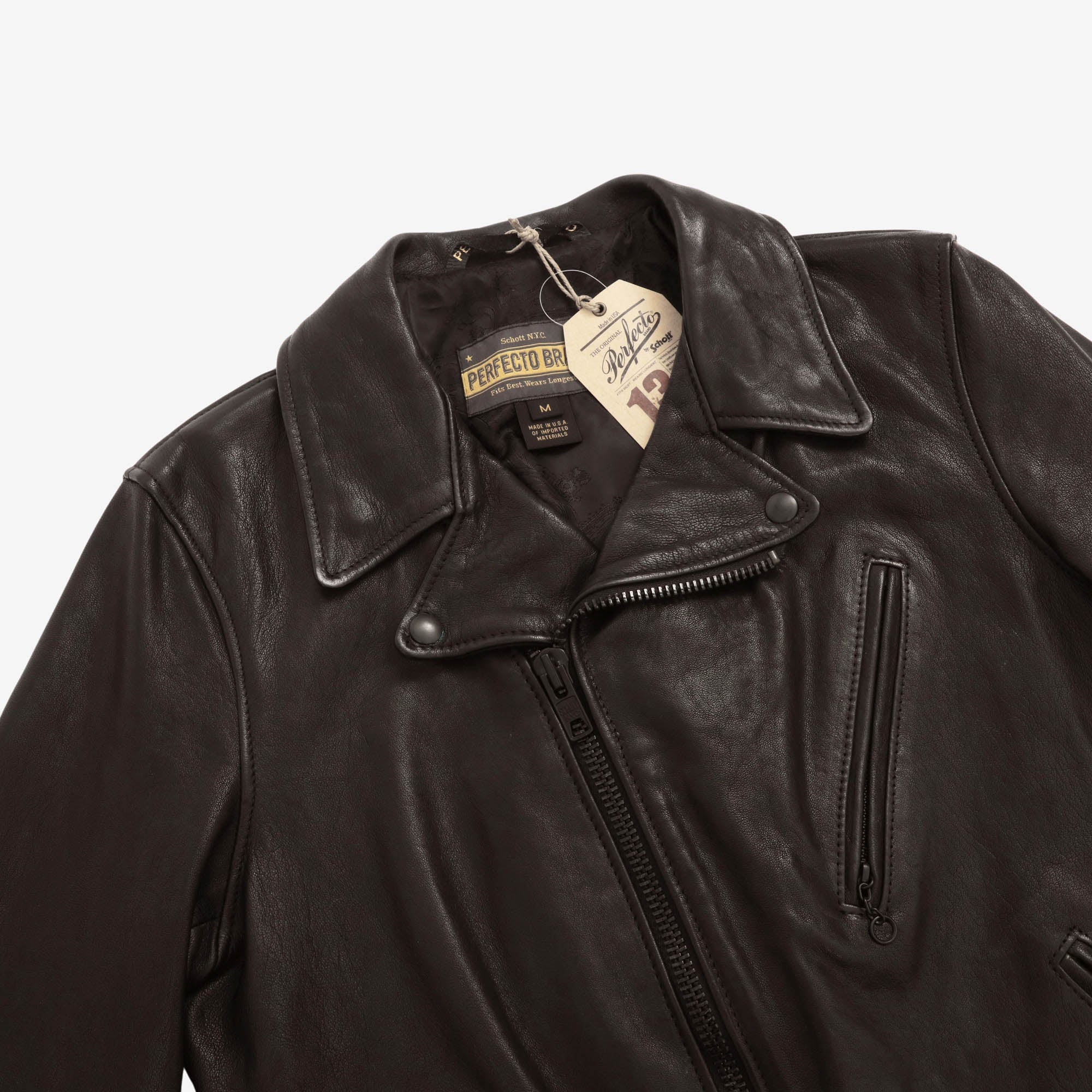 P213 Raven Lambskin Perfecto Jacket
