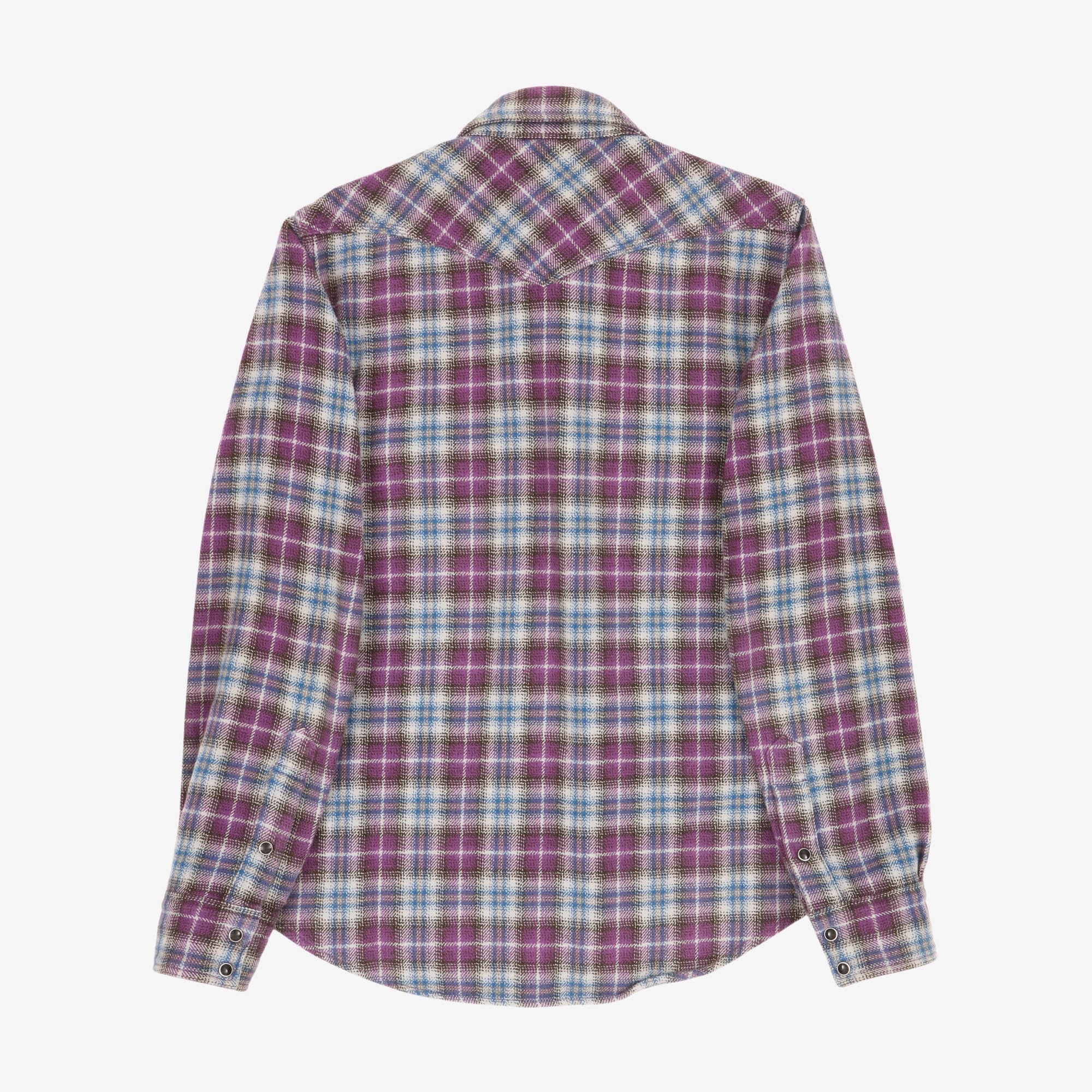 Ultra Heavy Flannel Check Western Shirt