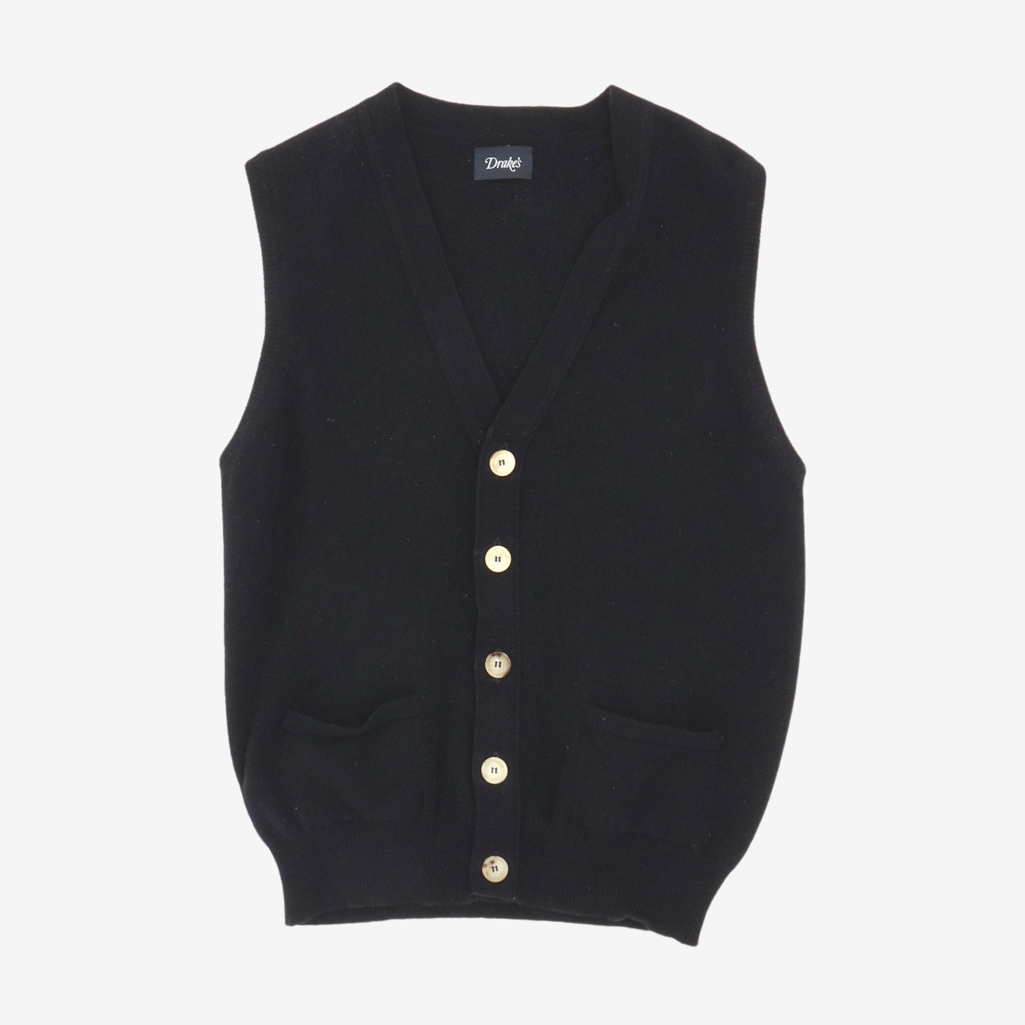 Lambswool Sleeveless Cardigan