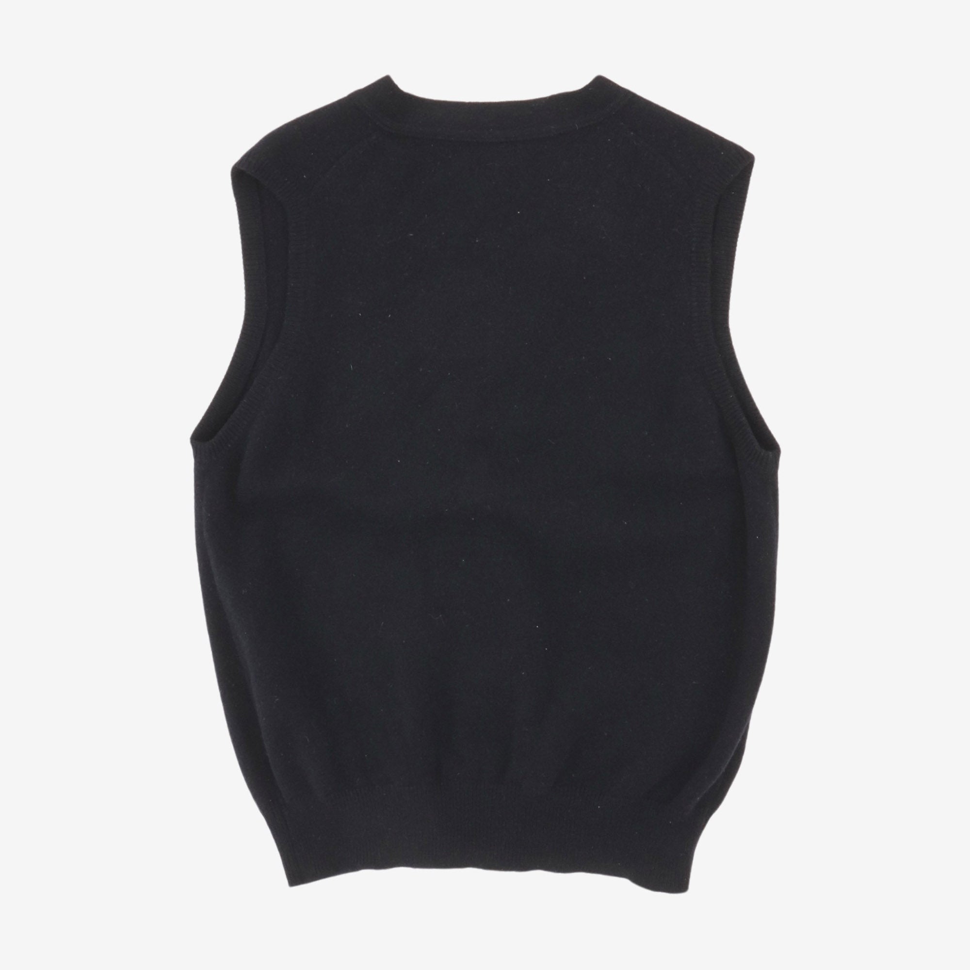 Lambswool Sleeveless Cardigan