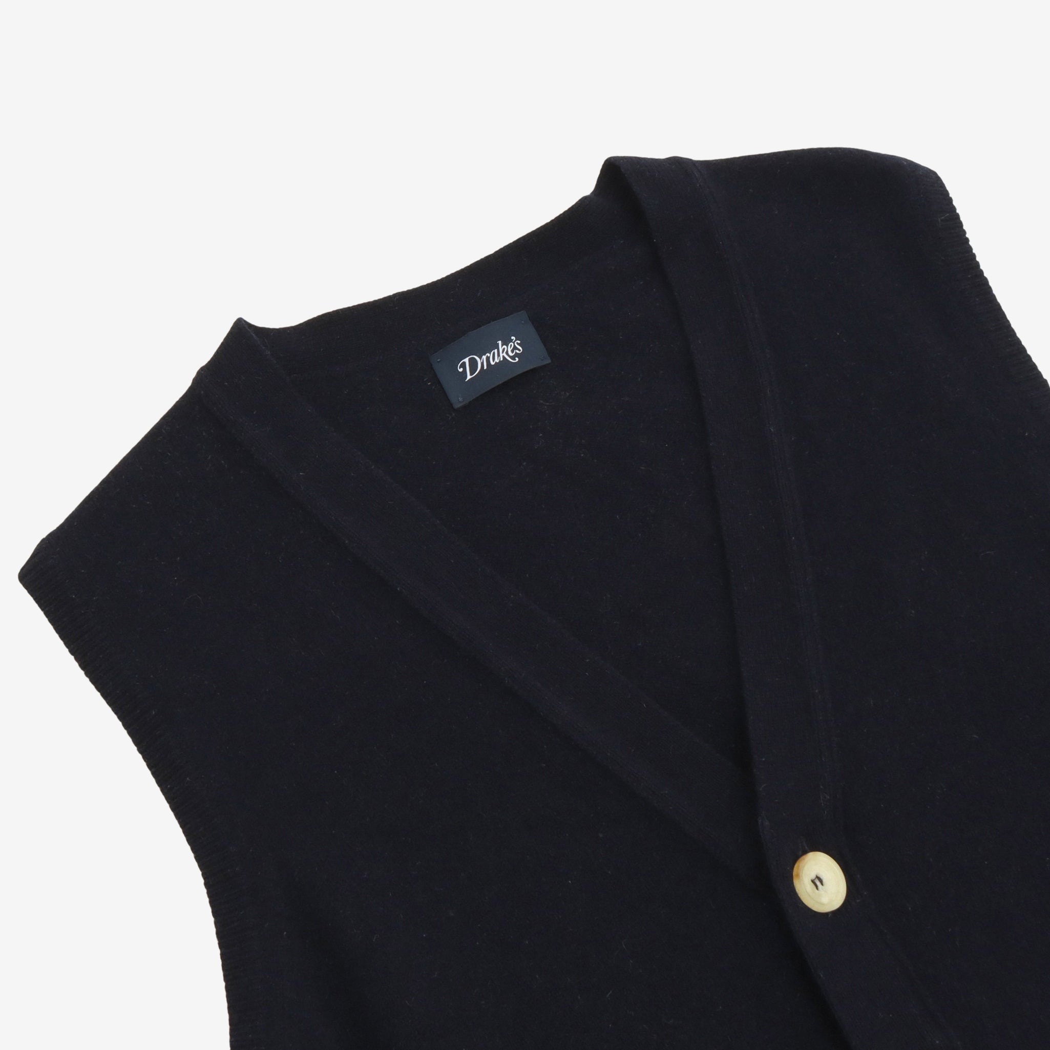 Lambswool Sleeveless Cardigan