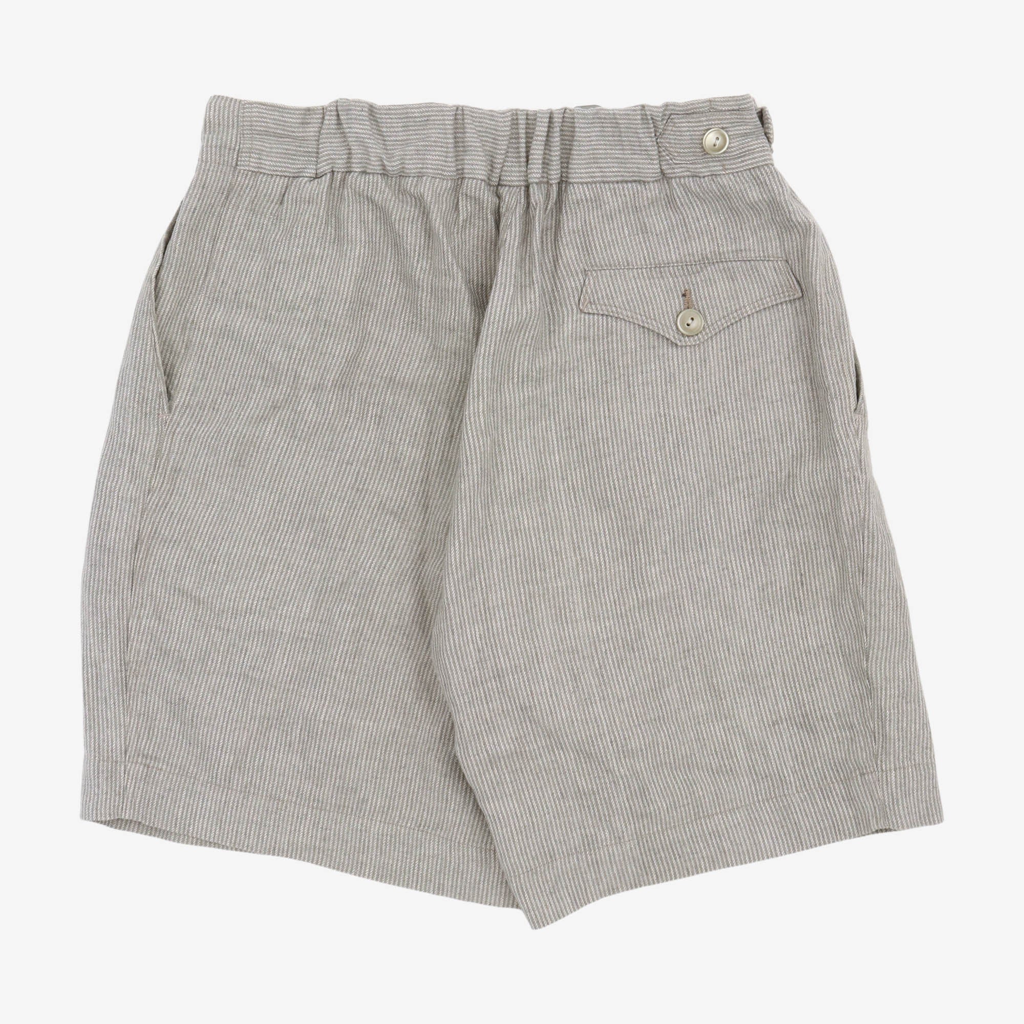 Oblique Striped Shorts