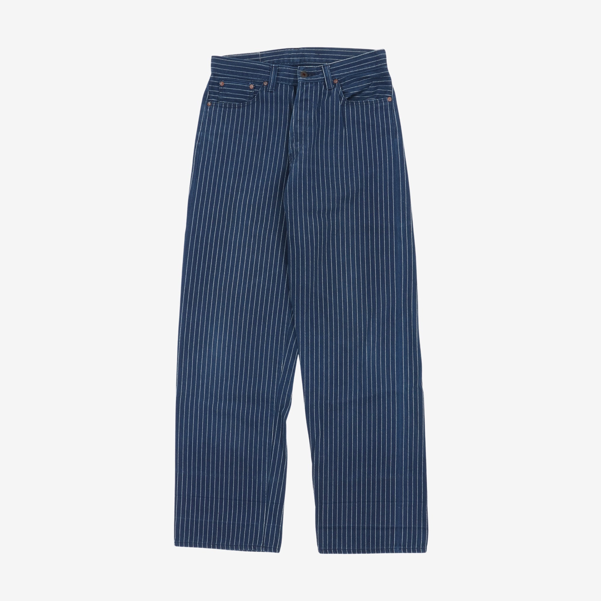 Pinstripe Denim Work Pants (32W X 34L)