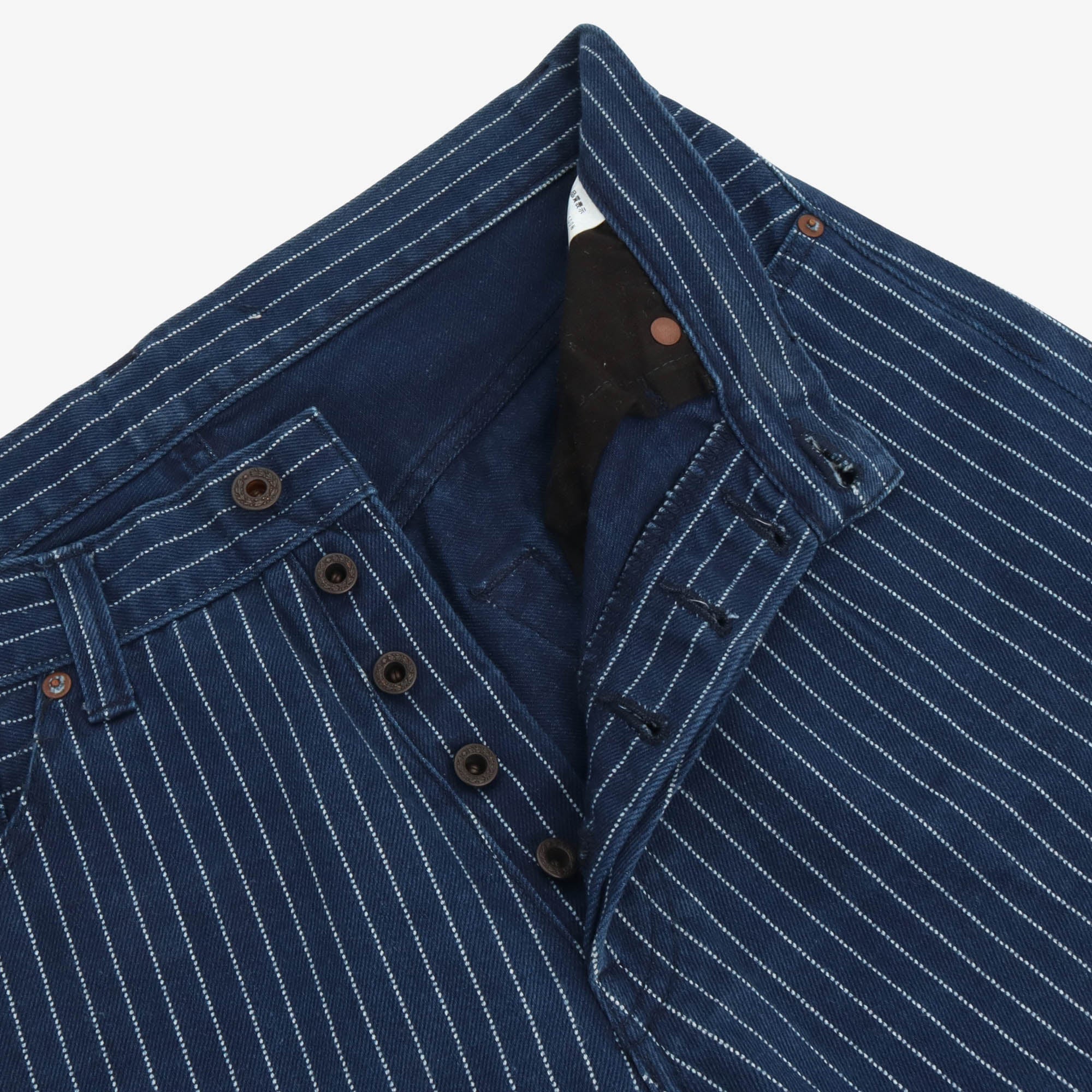 Pinstripe Denim Work Pants (32W X 34L)