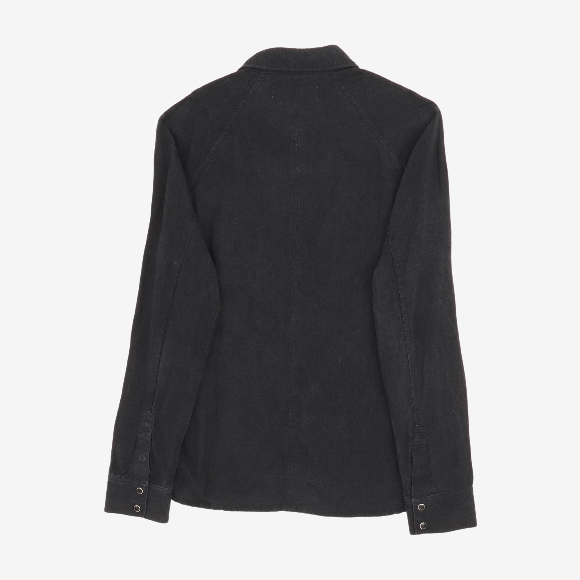 Linen Curved Western Shirt