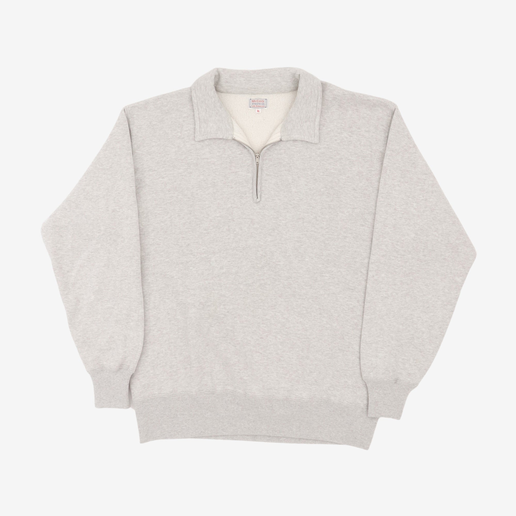 Loopwheeled 1/4 Zip Sweatshirt