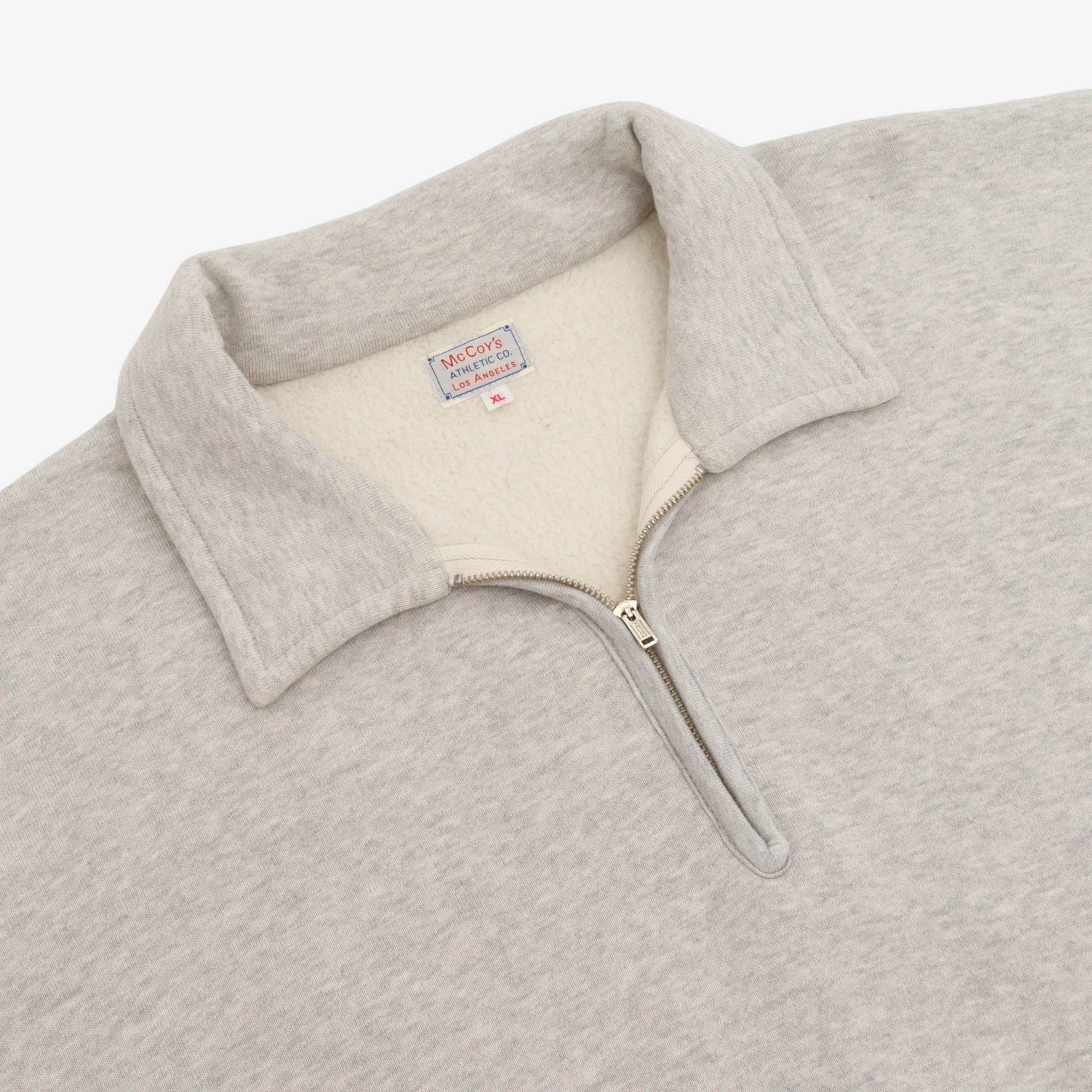 Loopwheeled 1/4 Zip Sweatshirt