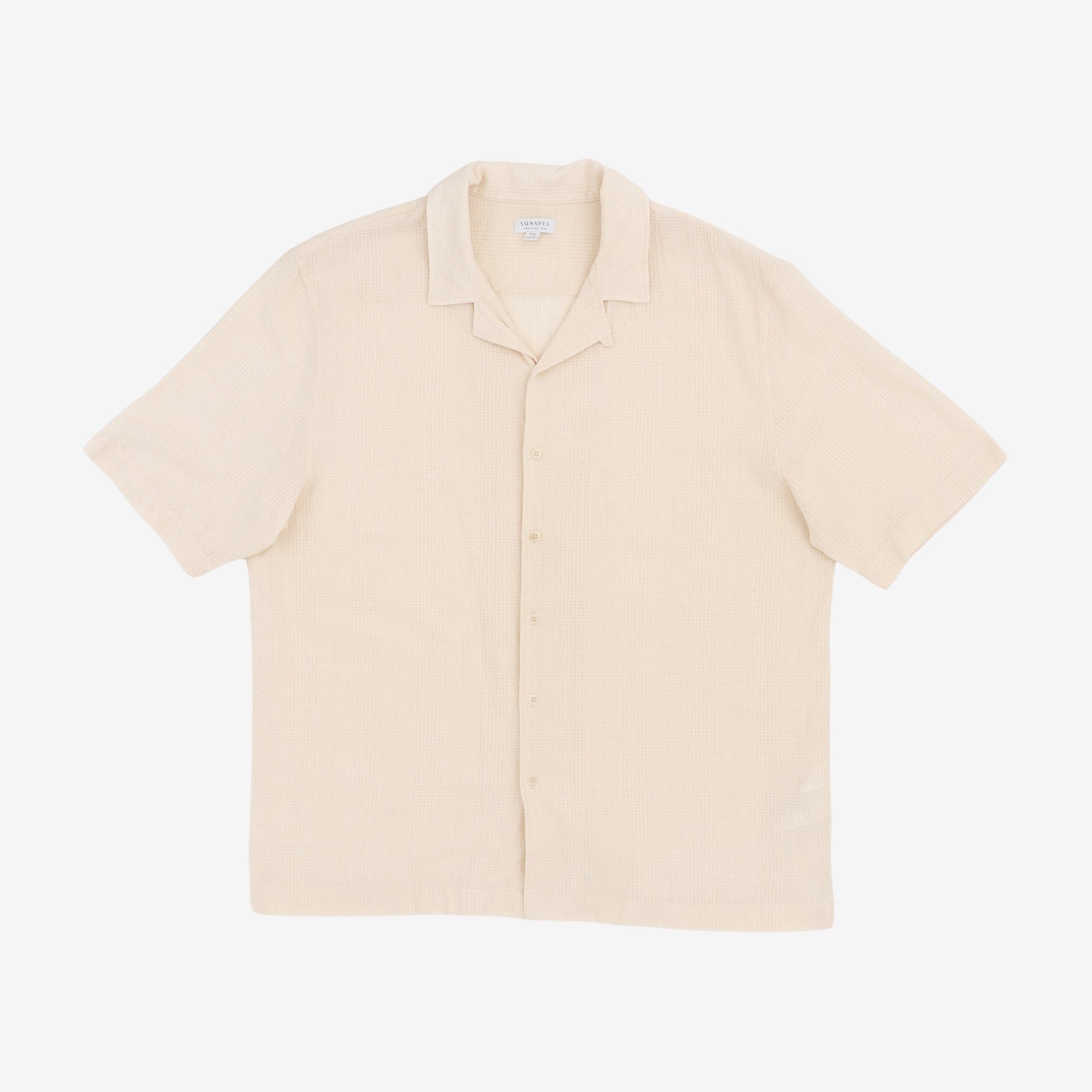 Textured Woven Camp Shirt