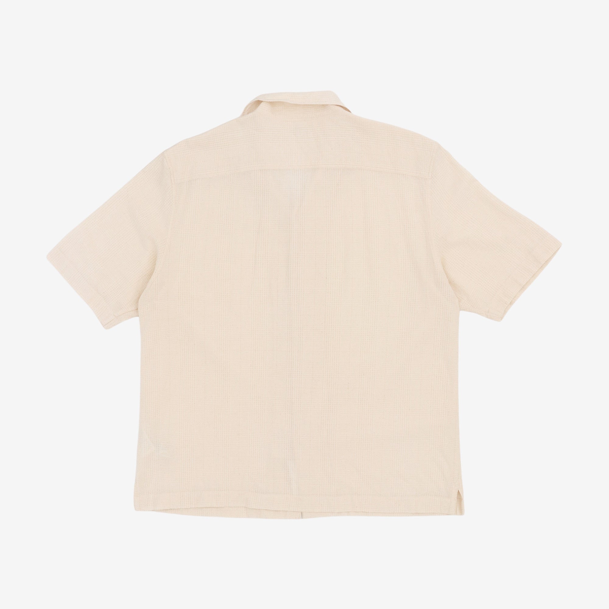 Textured Woven Camp Shirt