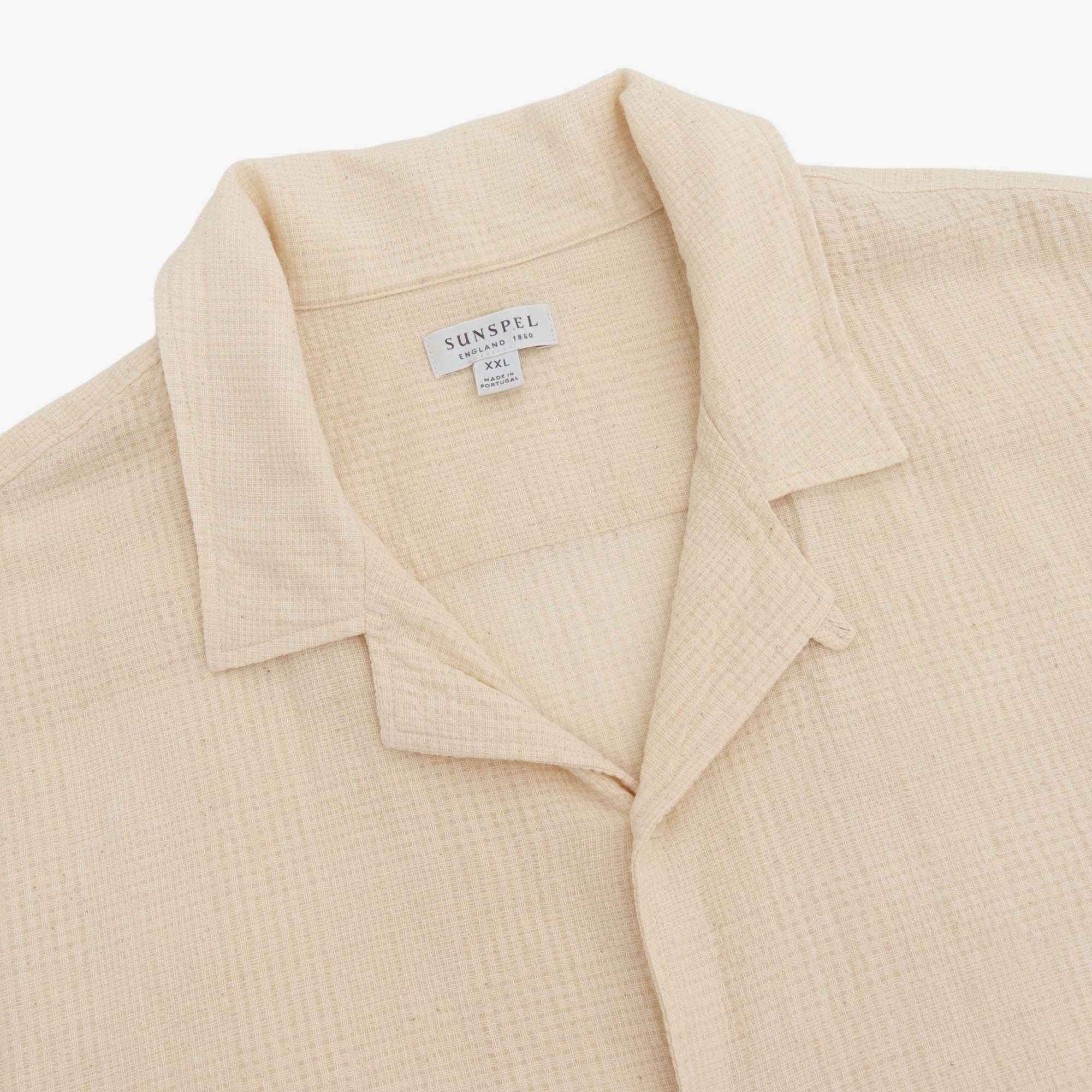 Textured Woven Camp Shirt