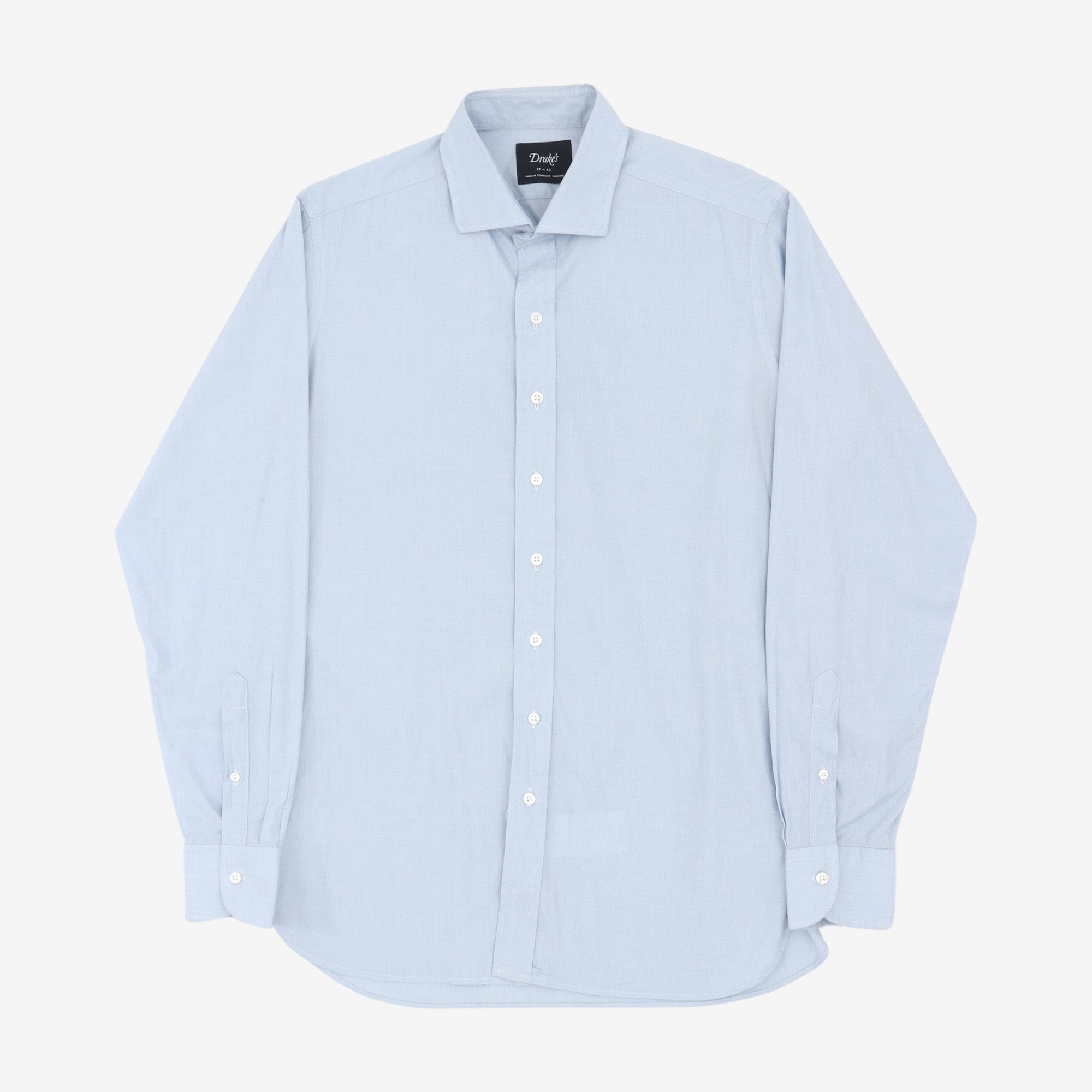 Poplin Spread Collar Shirt