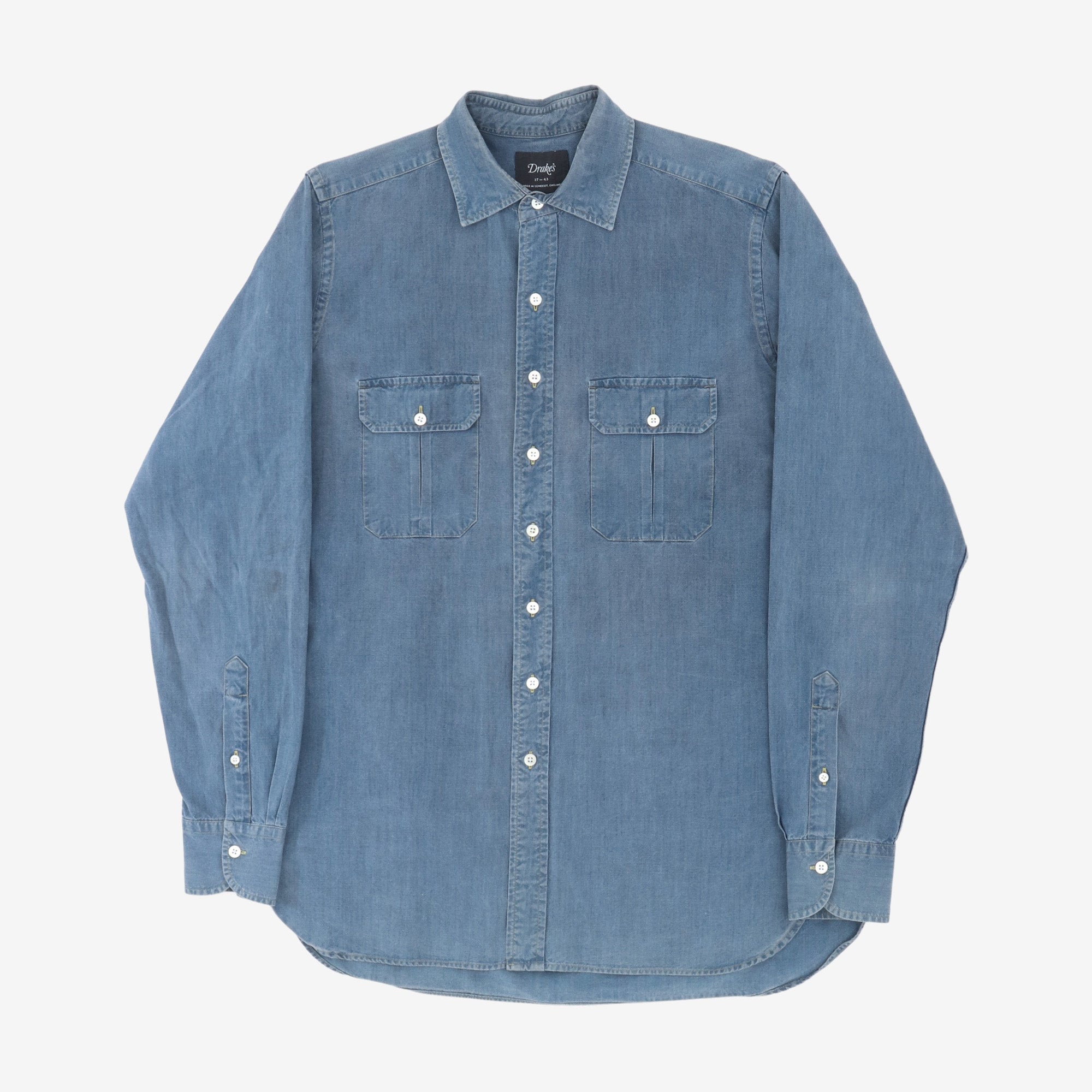 Denim Two Pocket Work Shirt