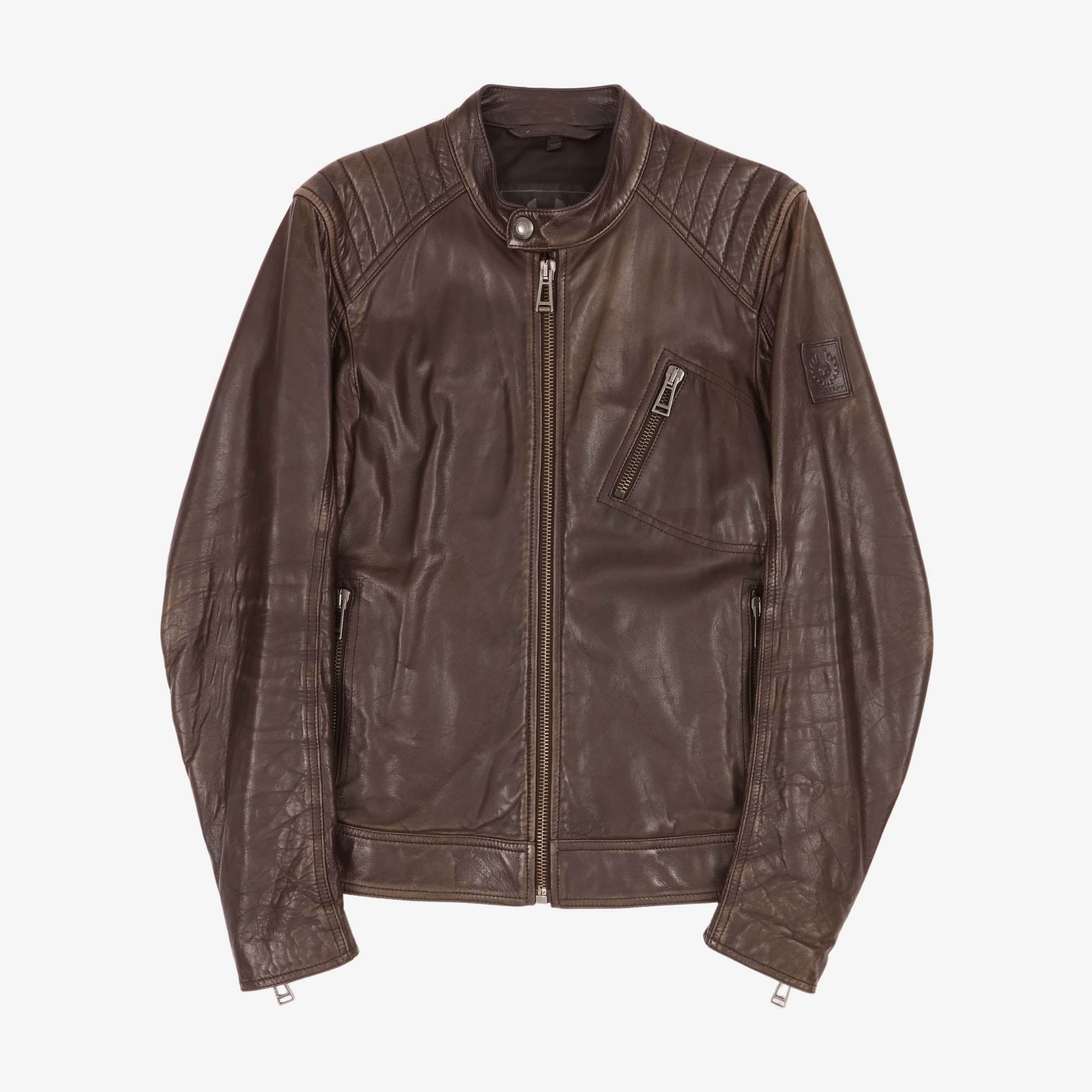 V Racer Leather Jacket
