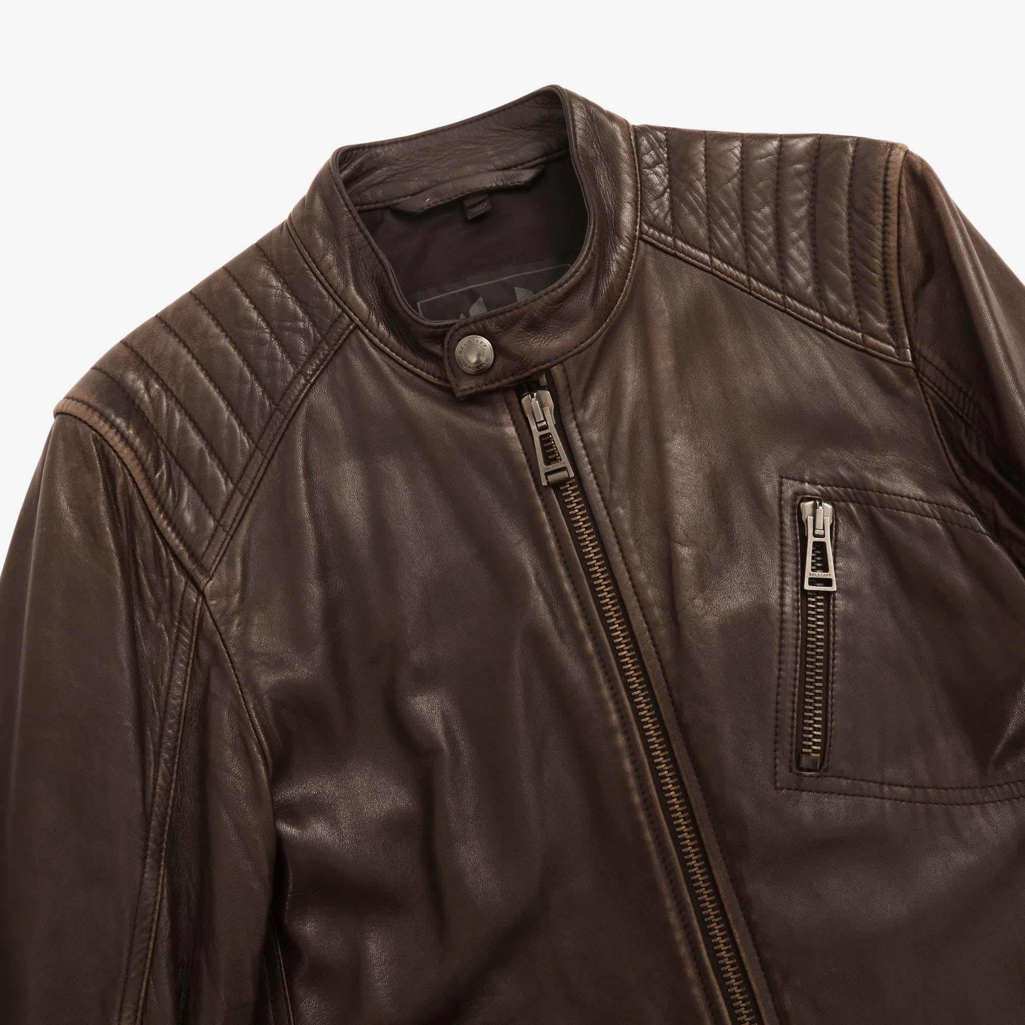 V Racer Leather Jacket