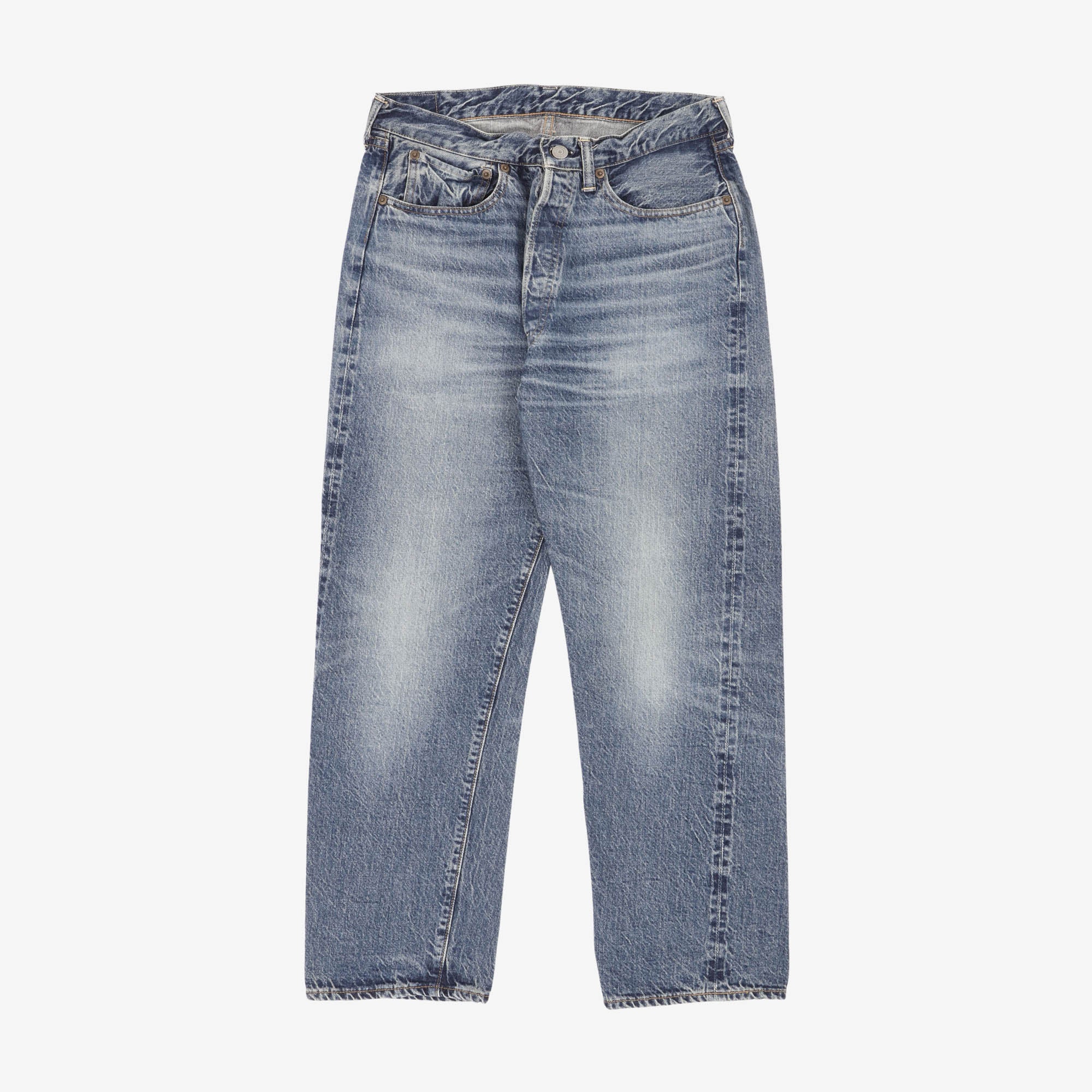 1101 12oz Second Hand Series Used Wash Jeans (30W X 26L)
