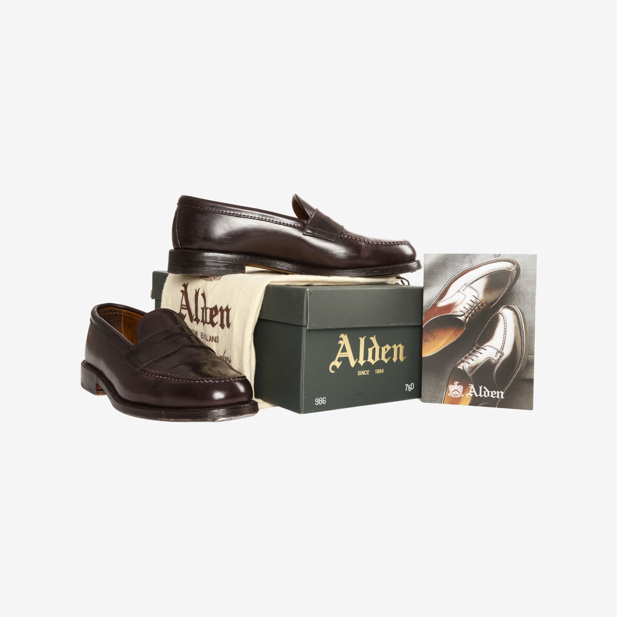 986 Cordovan Leisure Handsewn Penny Loafers