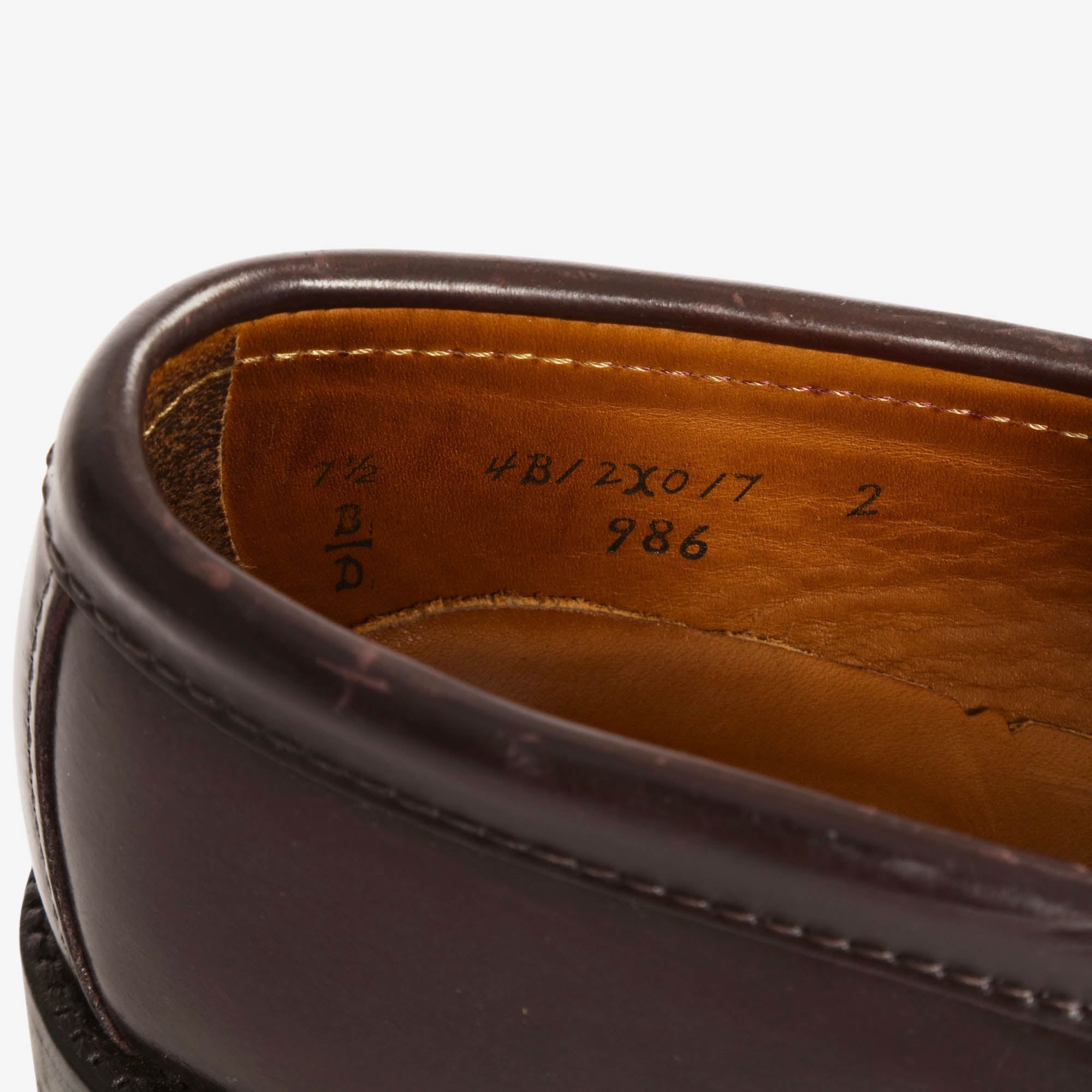986 Cordovan Leisure Handsewn Penny Loafers