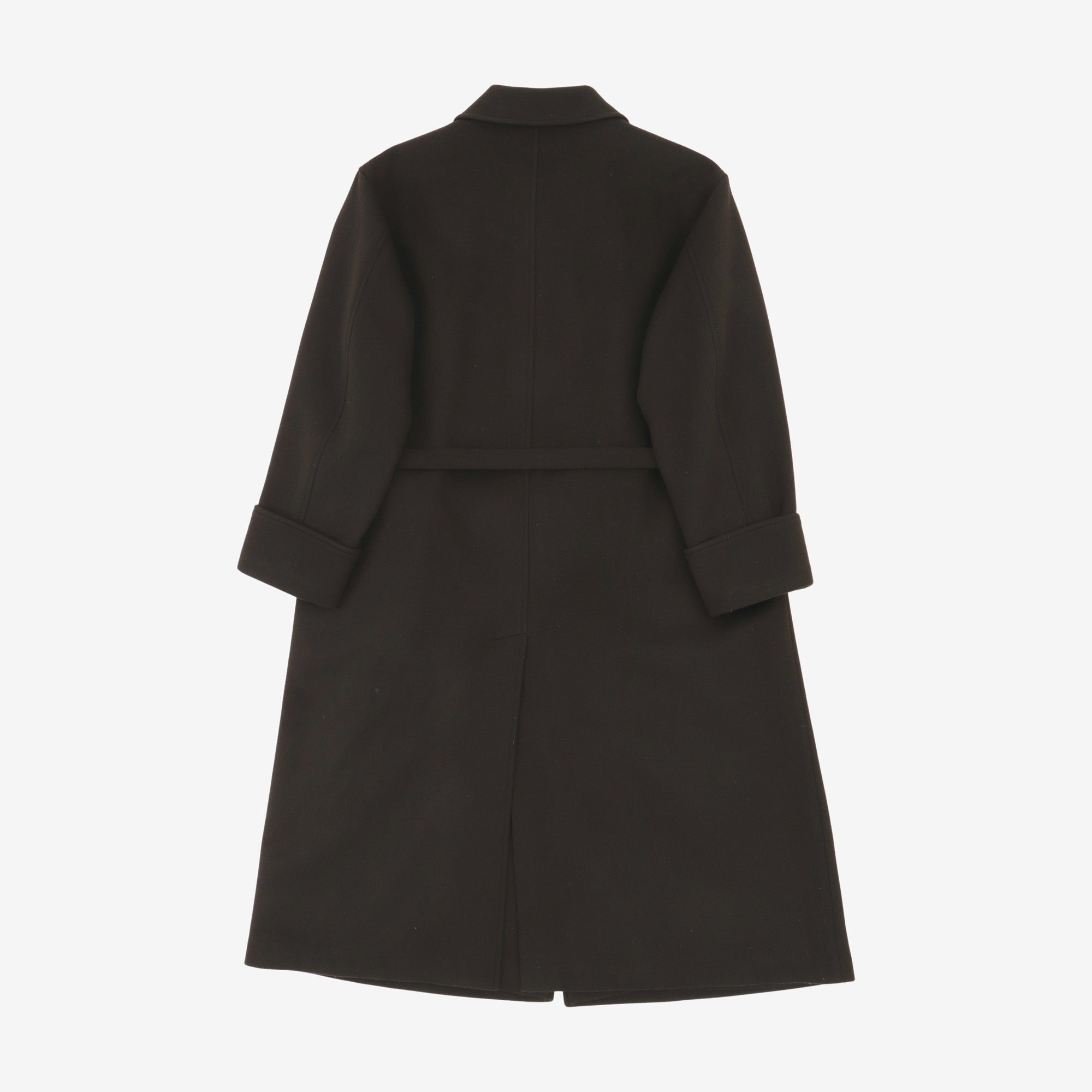Pour Homme Belt Wool Overcoat