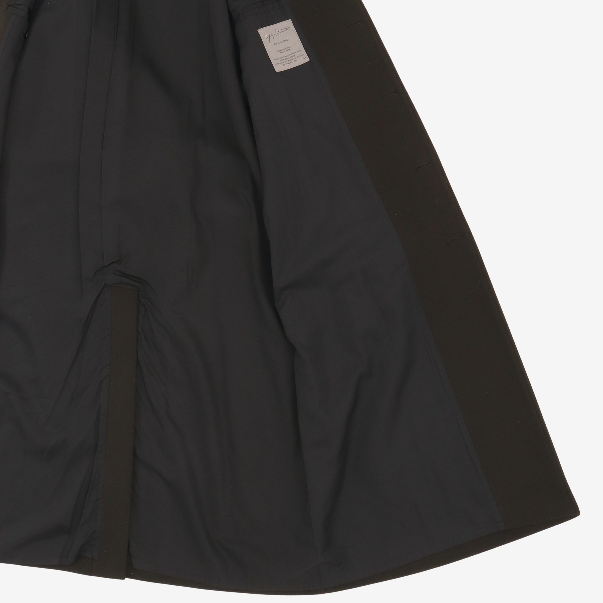 Pour Homme Belt Wool Overcoat