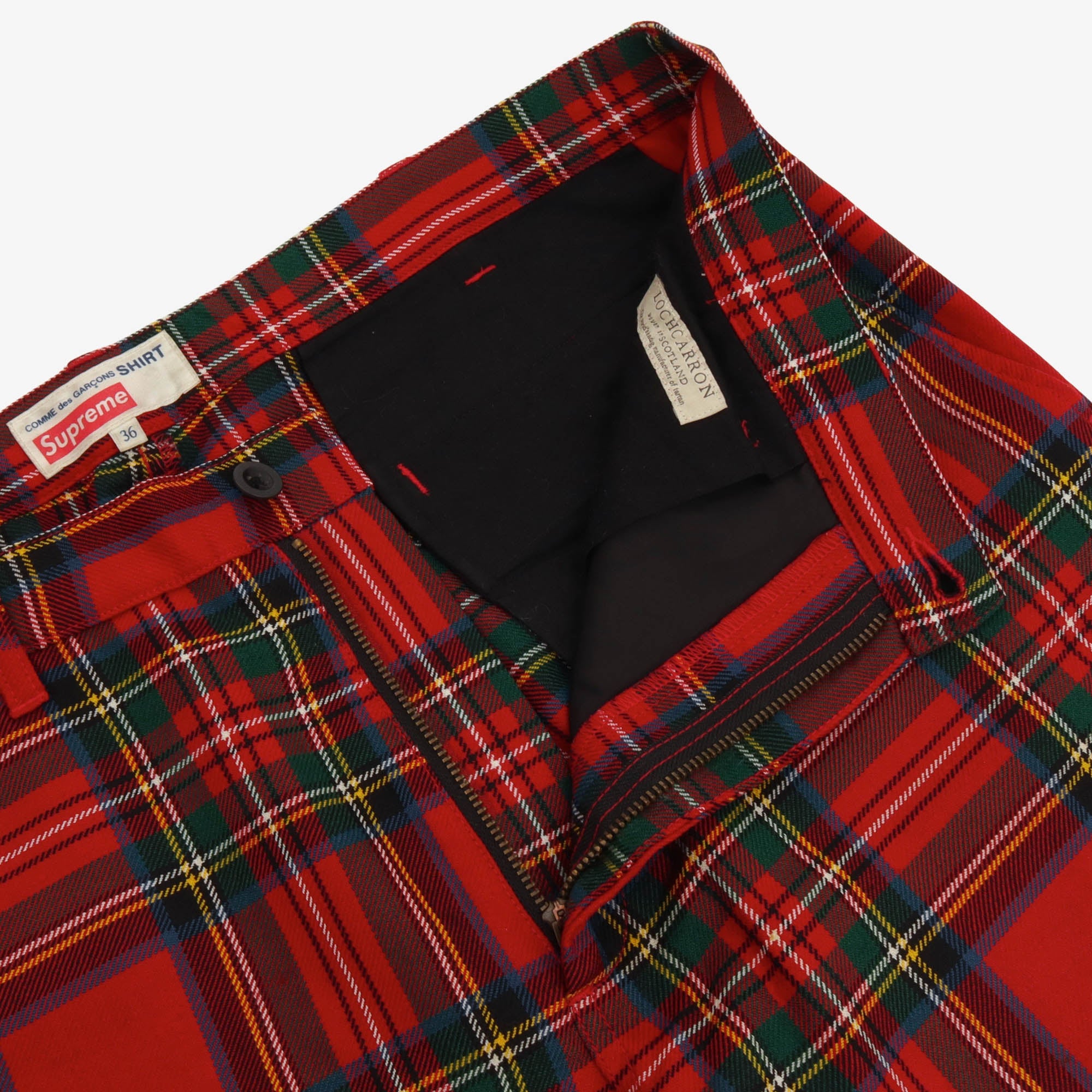CDG Royal Stewart Tartan Trousers (36W X 30L)
