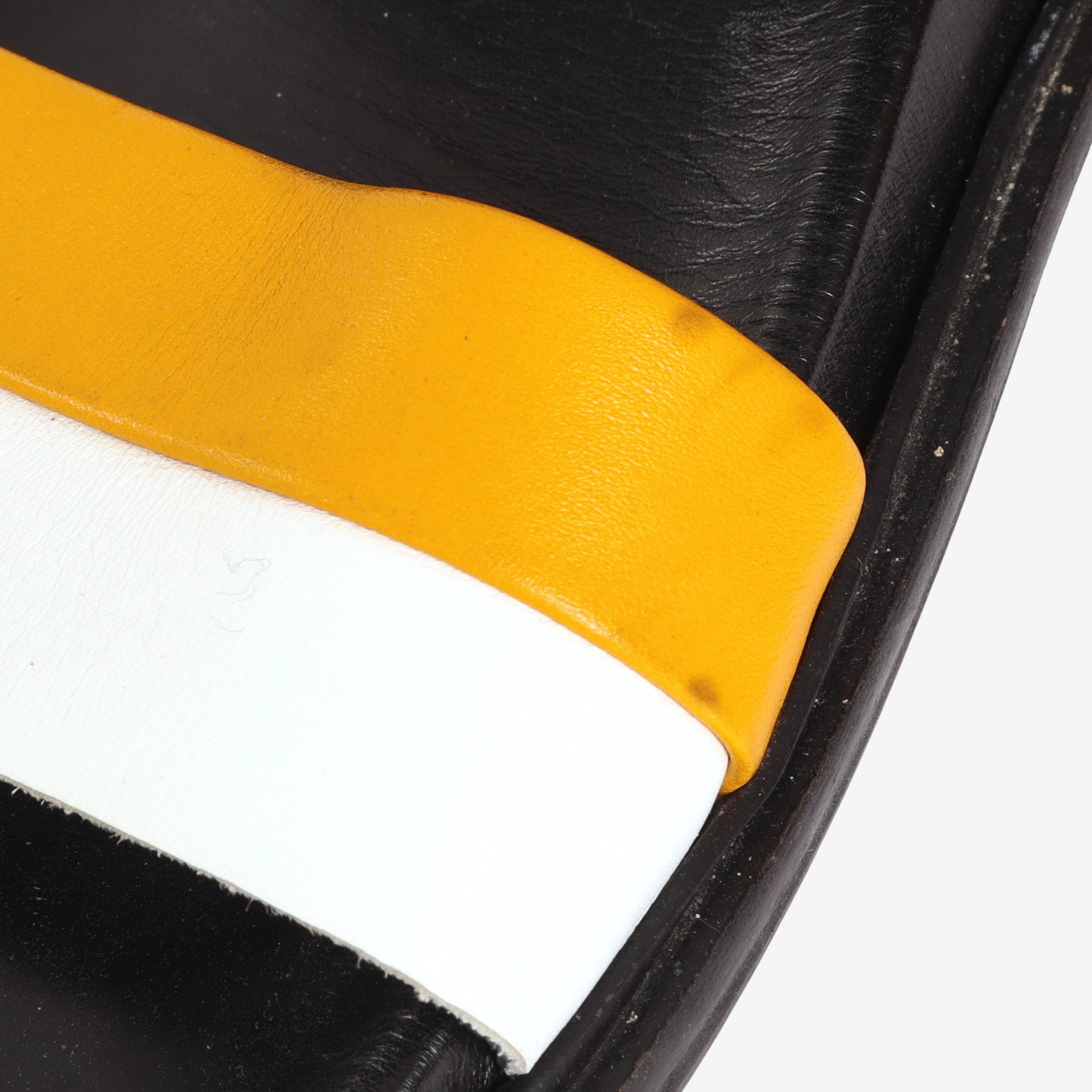 Color Block Leather Sandals