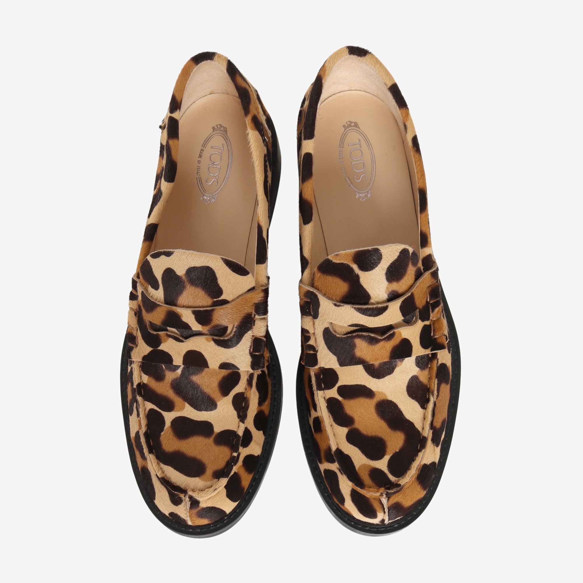 Leopard Print Penny Loafers