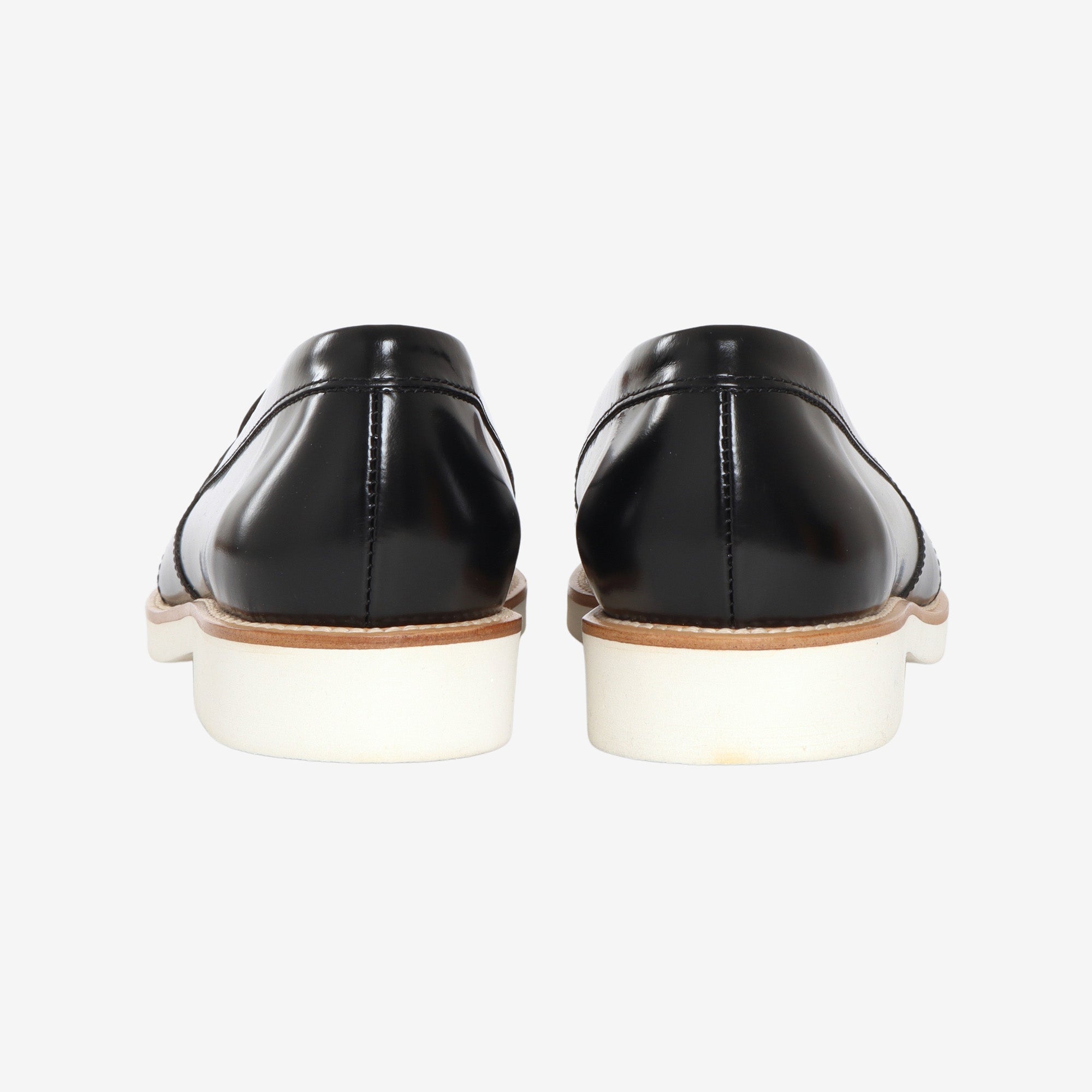 Semi Gloss Leather Penny Loafers