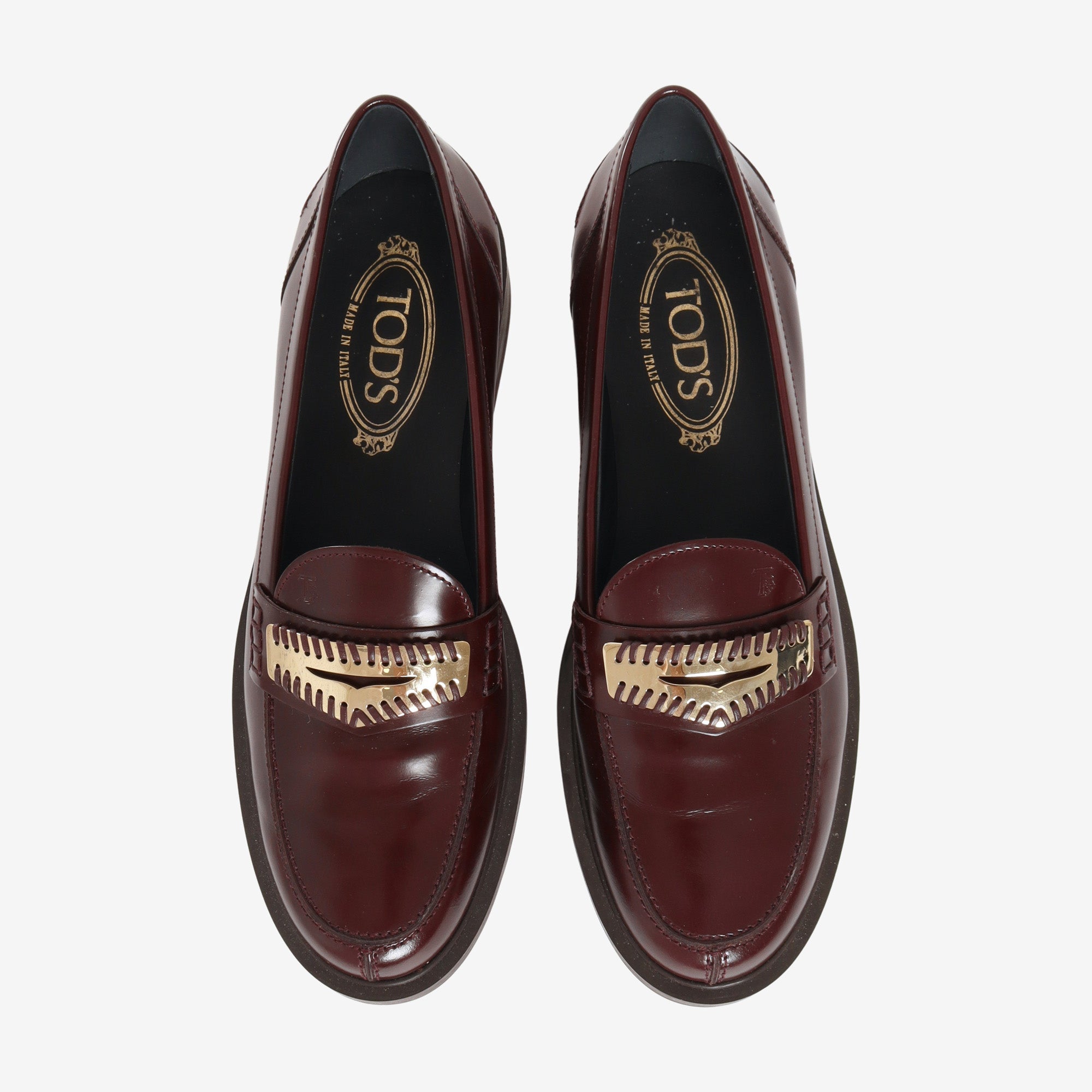 Womens Leather Penny Loafers