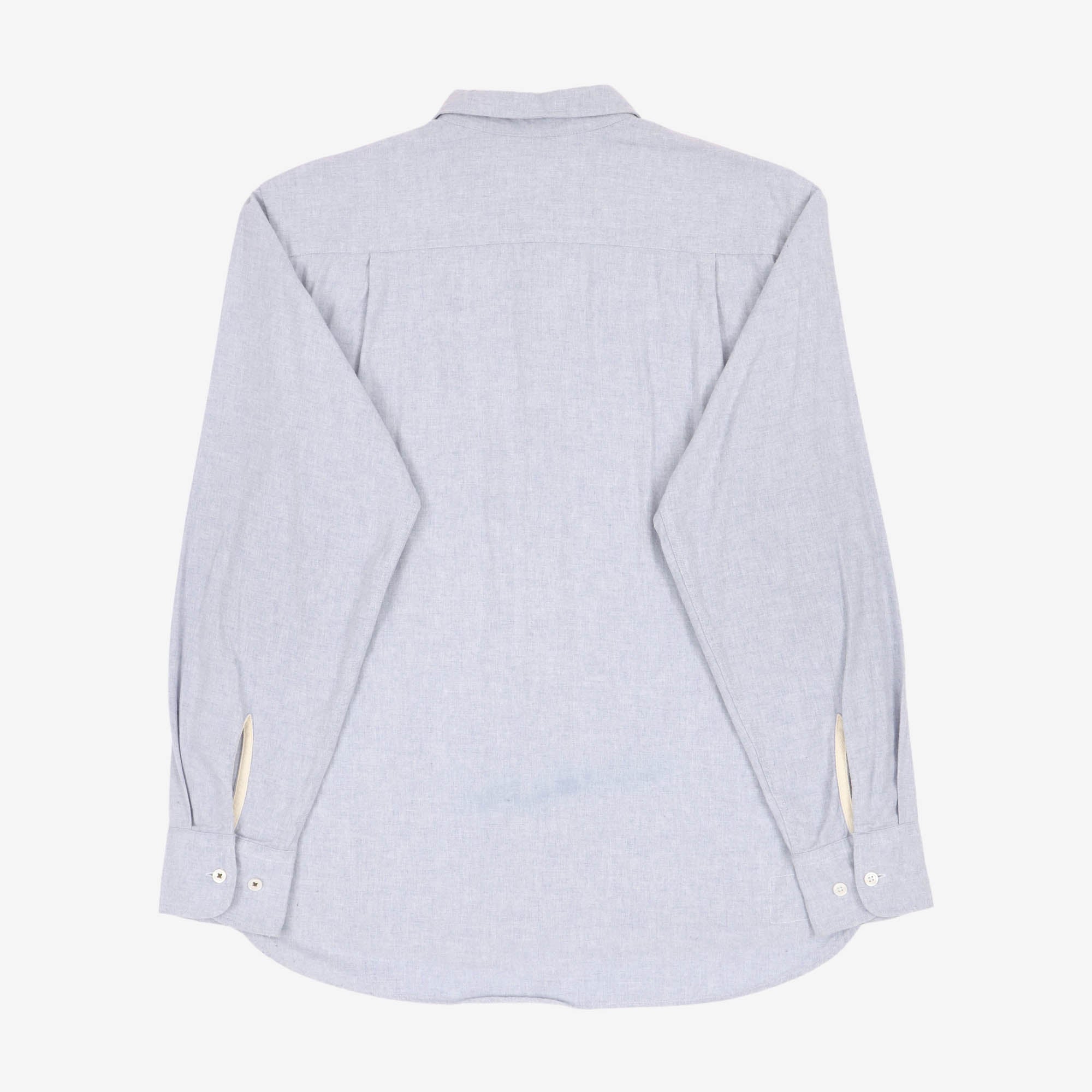 Square Pocket Brushed Flannel Shirt
