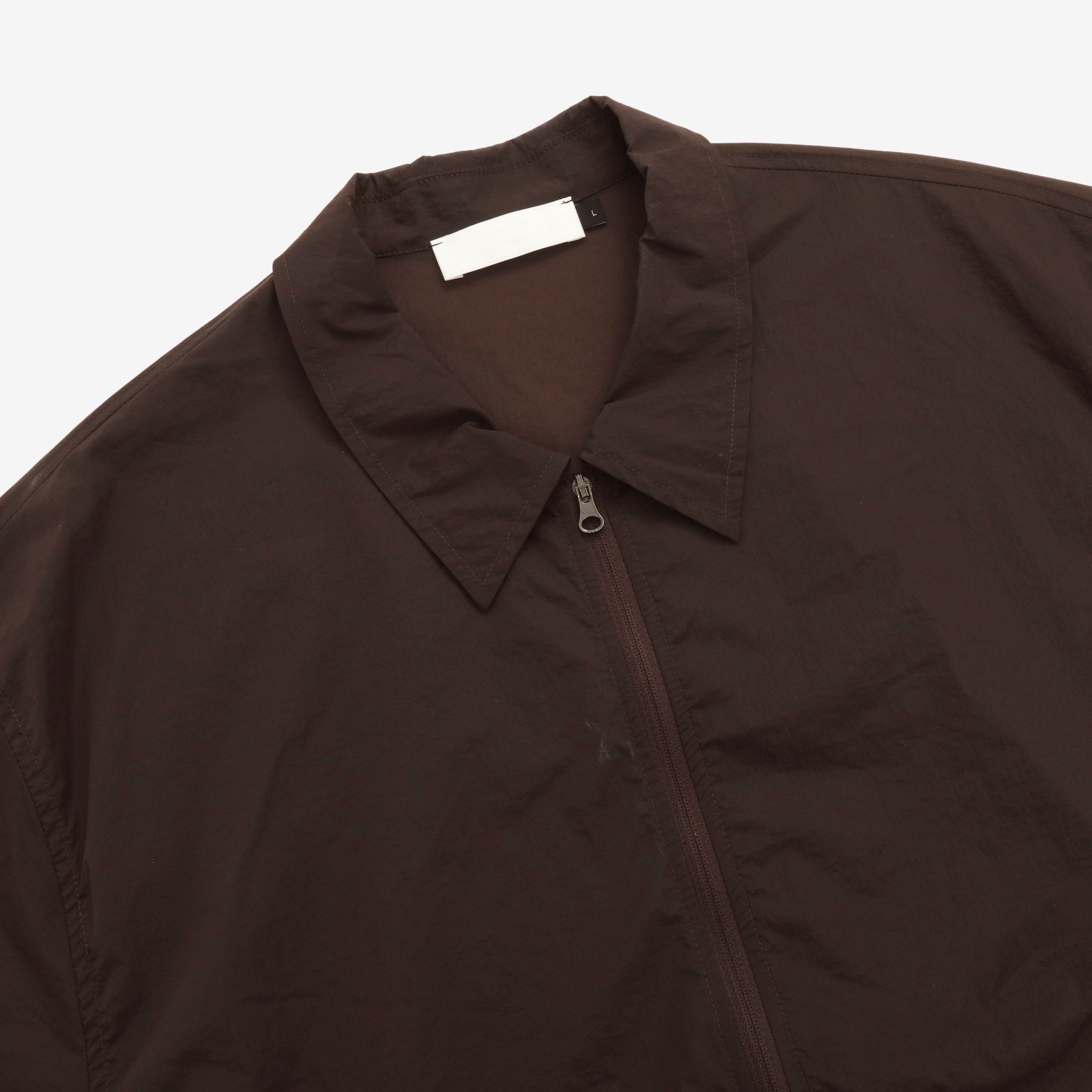 Nylon Blend Shirt Jacket