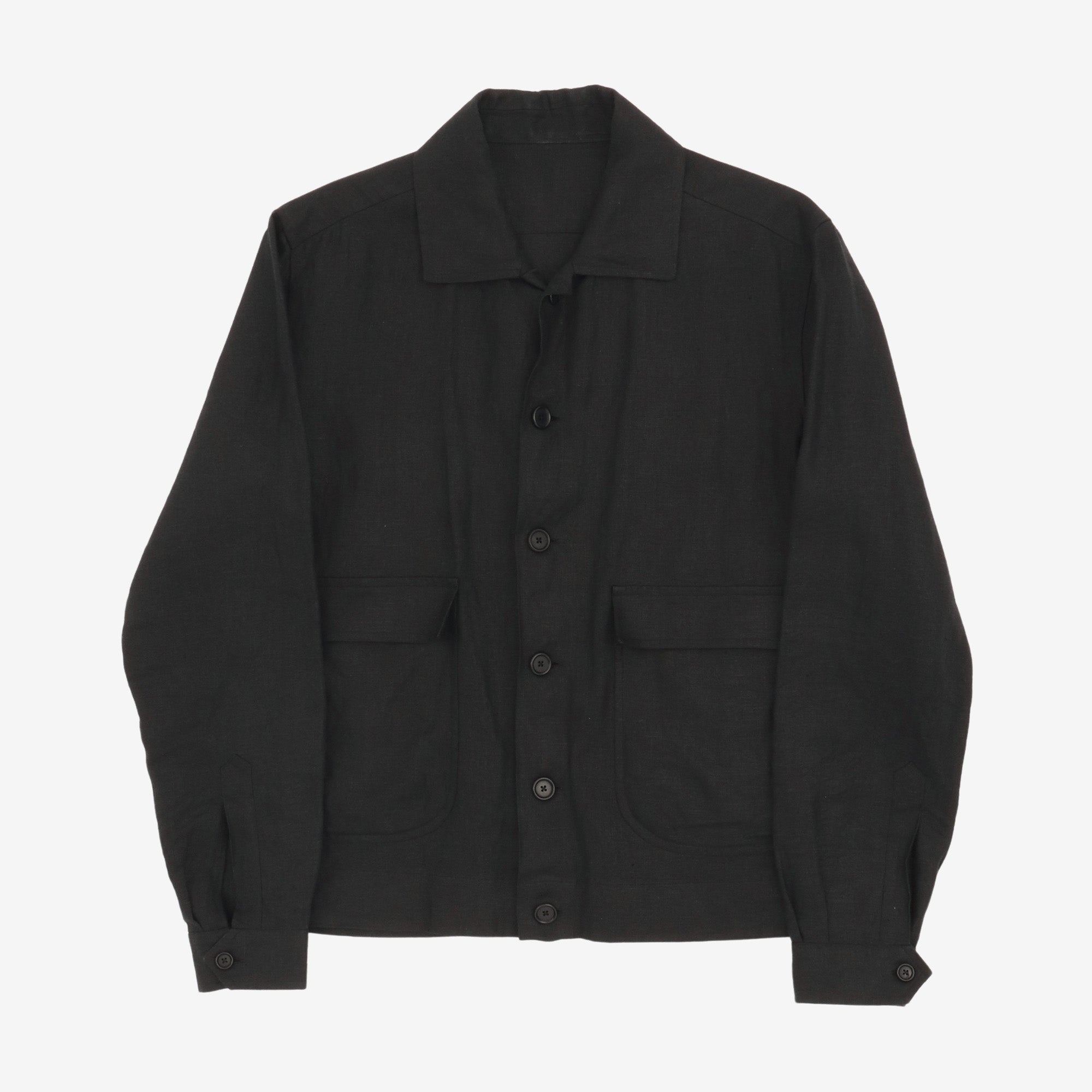 Linen Bomber Jacket